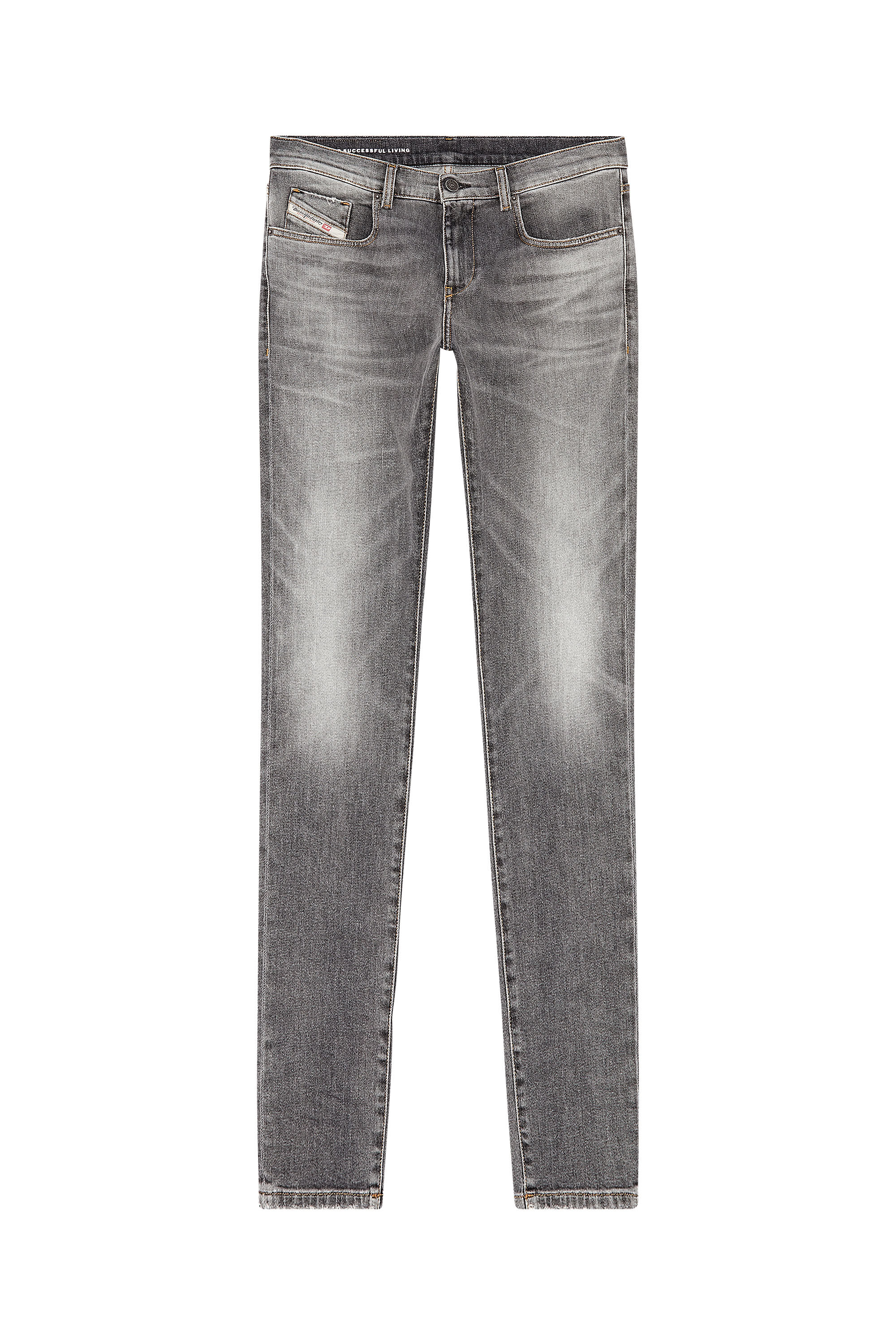 Diesel - Man Slim Jeans 2019 D-Strukt 09H44, Grey - Image 2