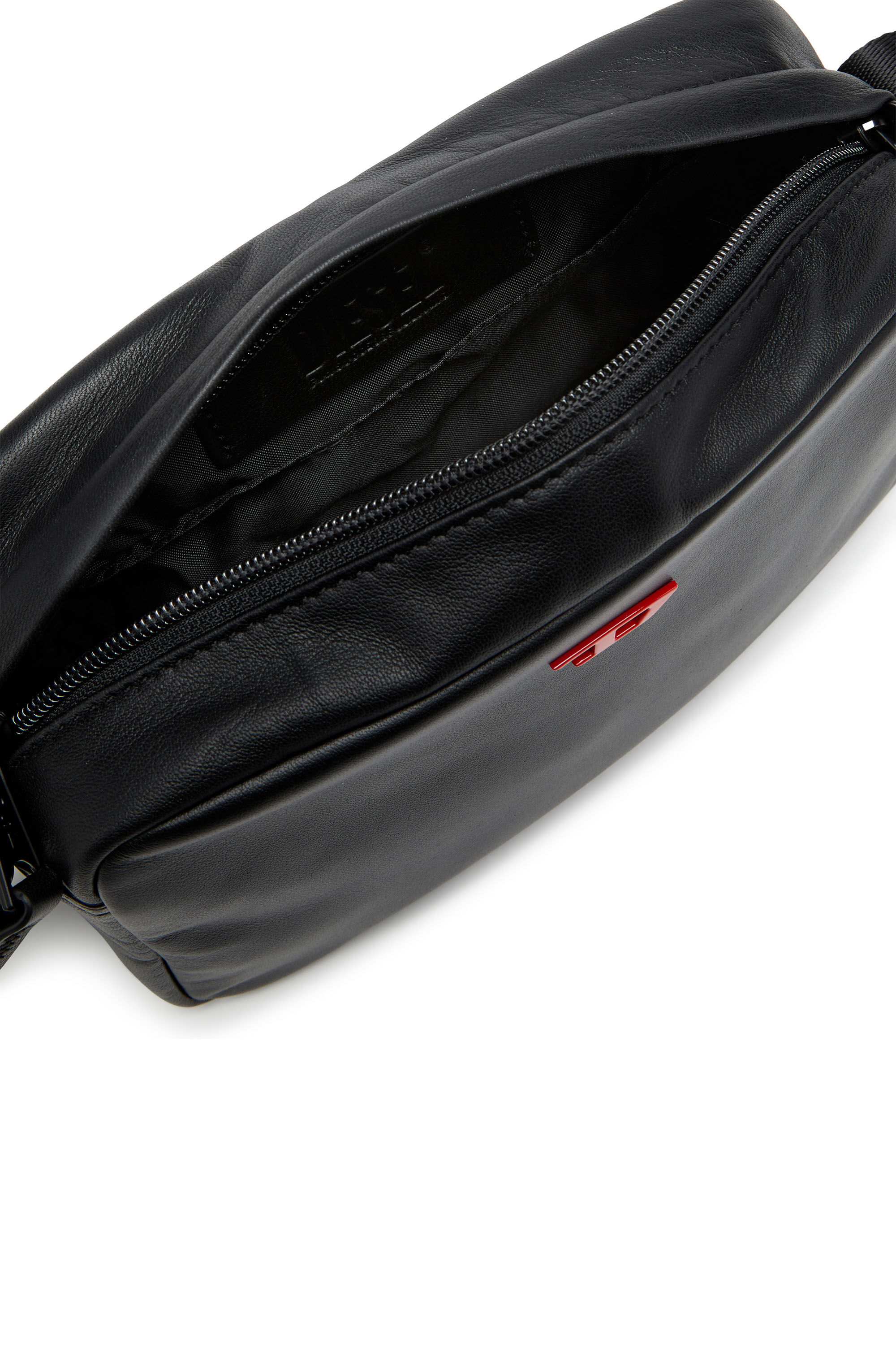 Diesel - RAVE CAMERA BAG X, Man Rave-Camera bag in nappa leather in Black - Image 2