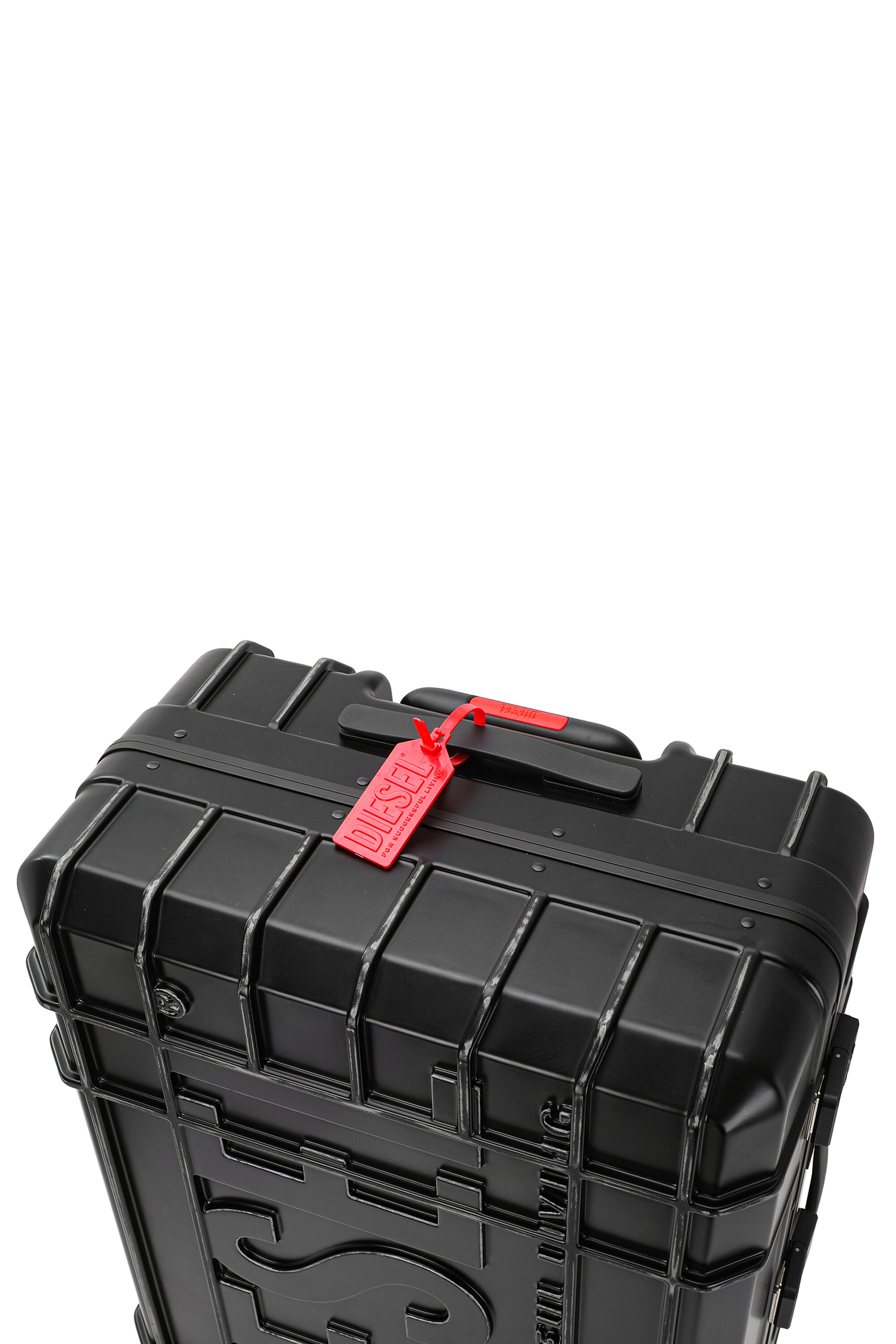 Diesel - DIESEL PC STRONG IMAGE TROLLEY- DSL003, Unisex's Rugged carry‑on suitcase 28" in Black - 7