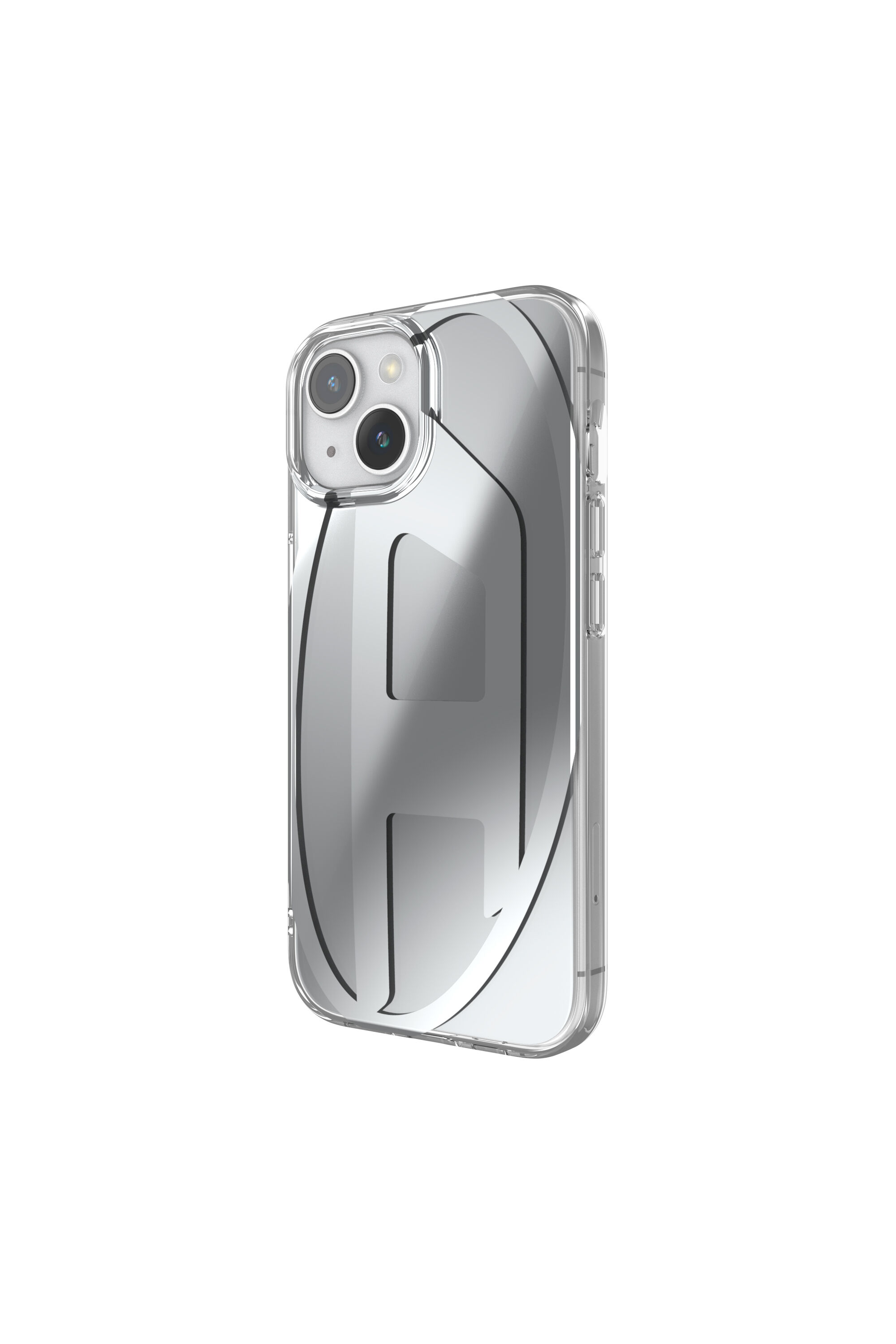 Diesel - 54095 MOULDED CASE, Unisex Oval D case iP15 in Silver - Image 4