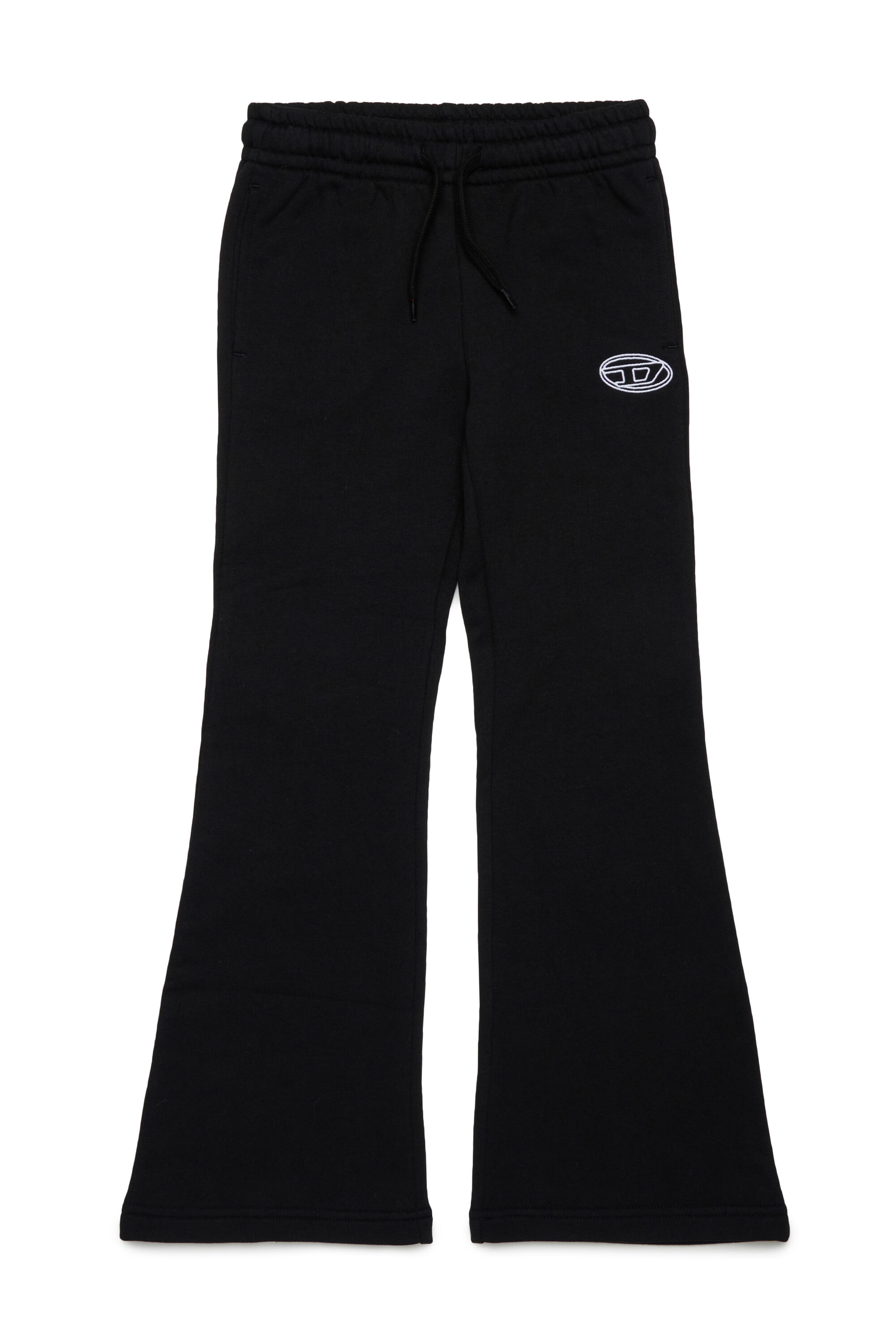 Diesel - PEBIRT, Woman's Cotton pants with embroidered logo in Black - 1