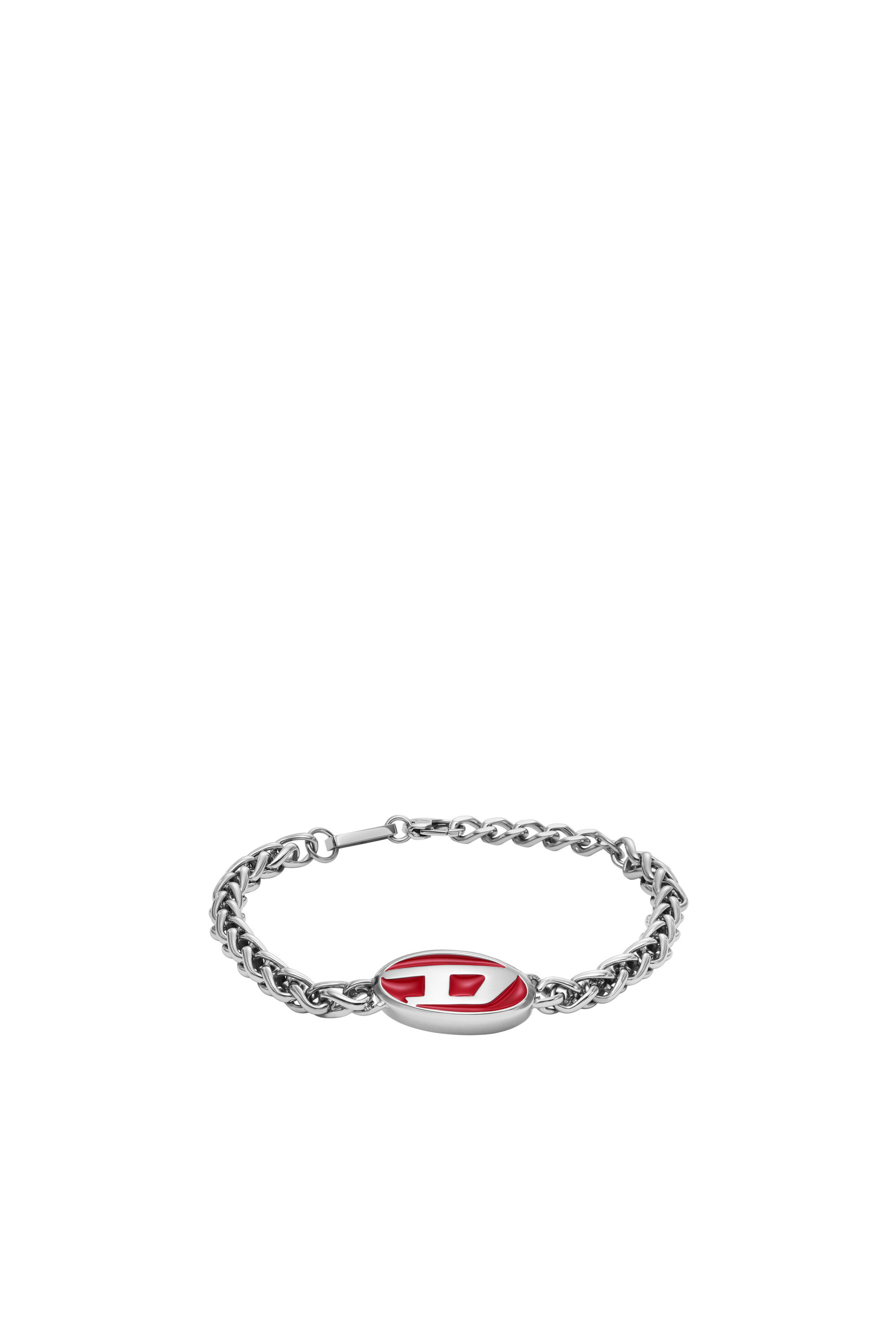 ランキング上位のプレゼント enamel Red Women's and bracelet chain steel stainless アクセサリー
