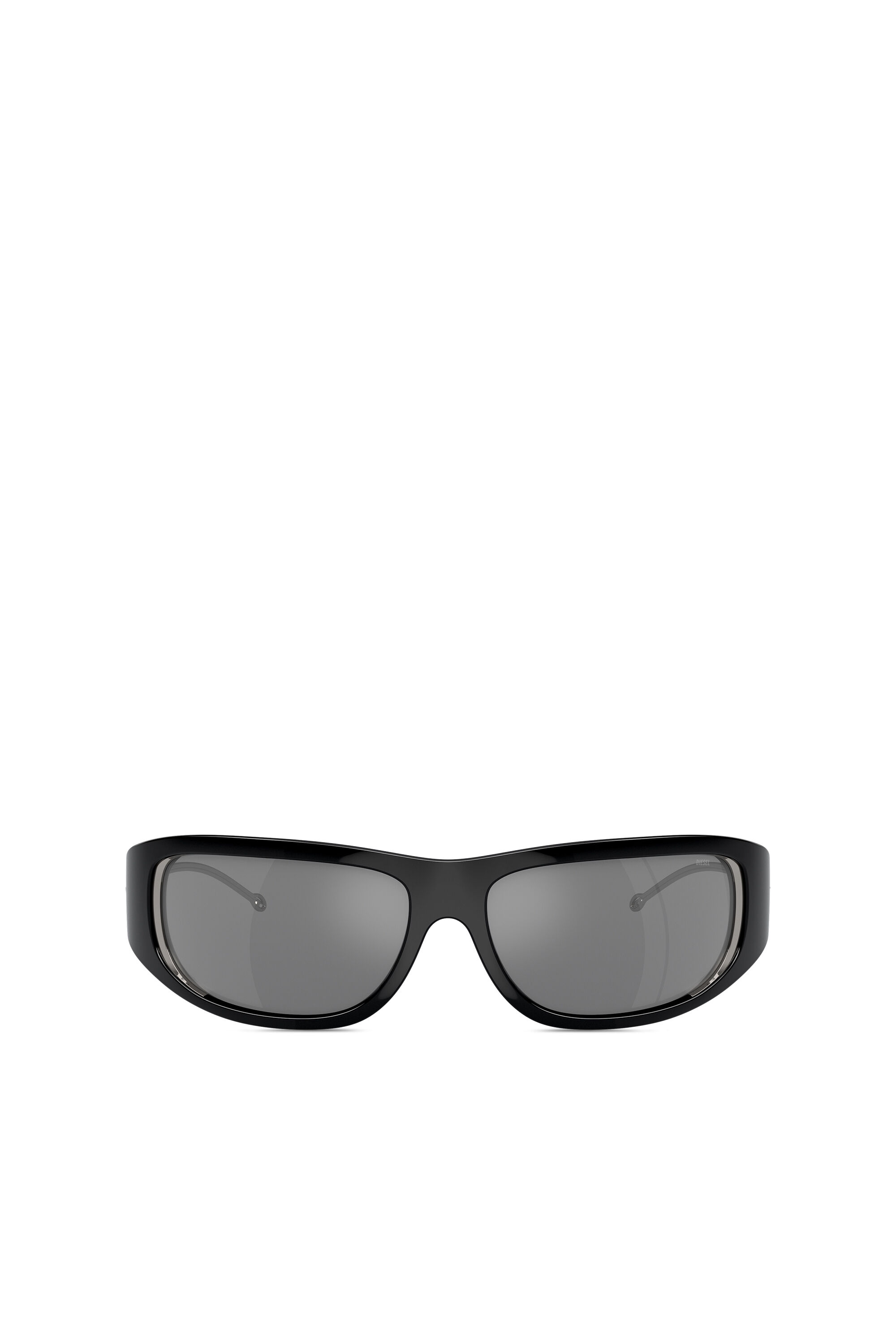 Diesel - 0DL3001, Unisex Wraparound style sunglasses in Black - Image 1