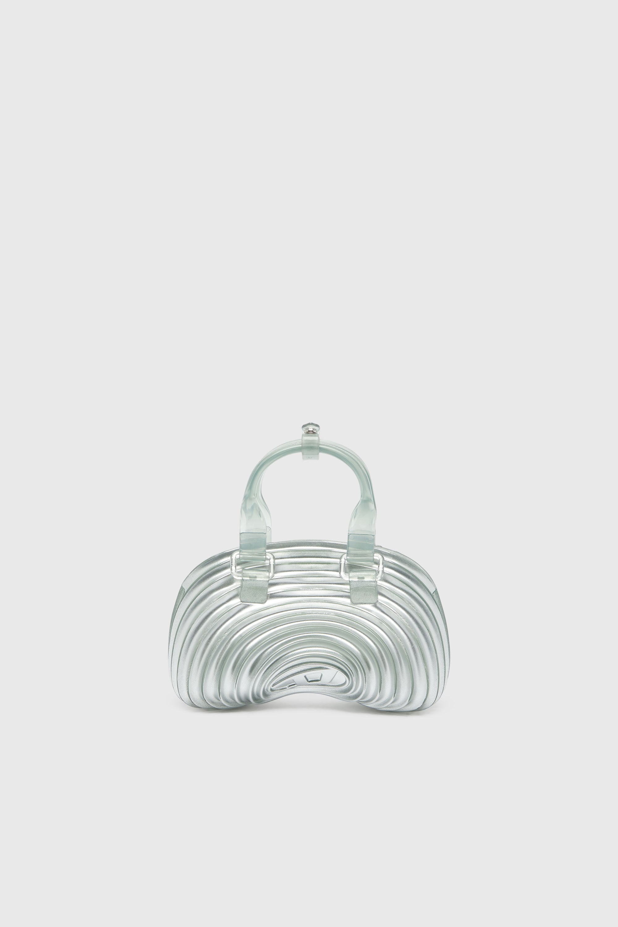 Diesel - MELISSA QUANTUM DOME, Woman's Quantum Dome - Handbag in Melflex&reg; in Silver - 3