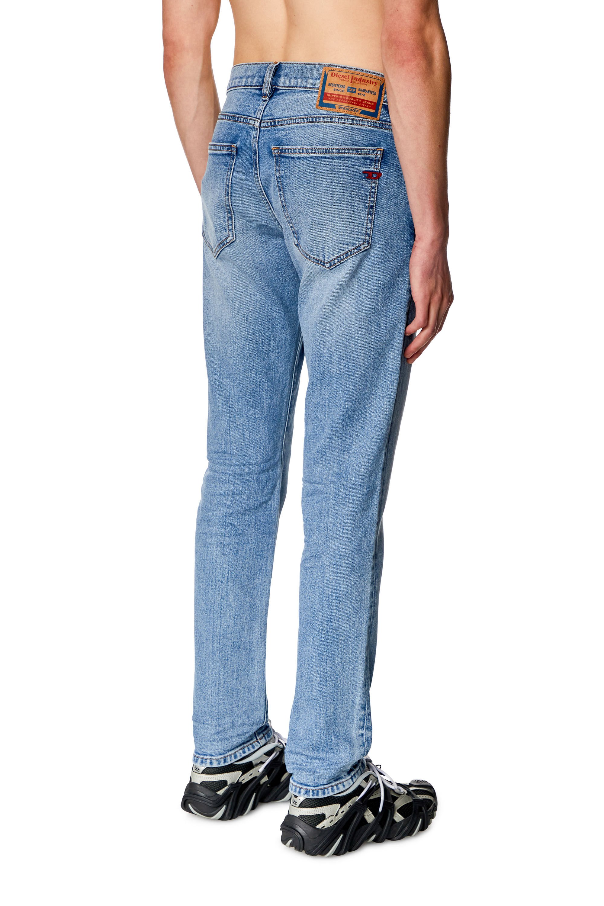 Diesel - Man Slim Jeans 2019 D-Strukt 0CLAF, Light Blue - Image 4