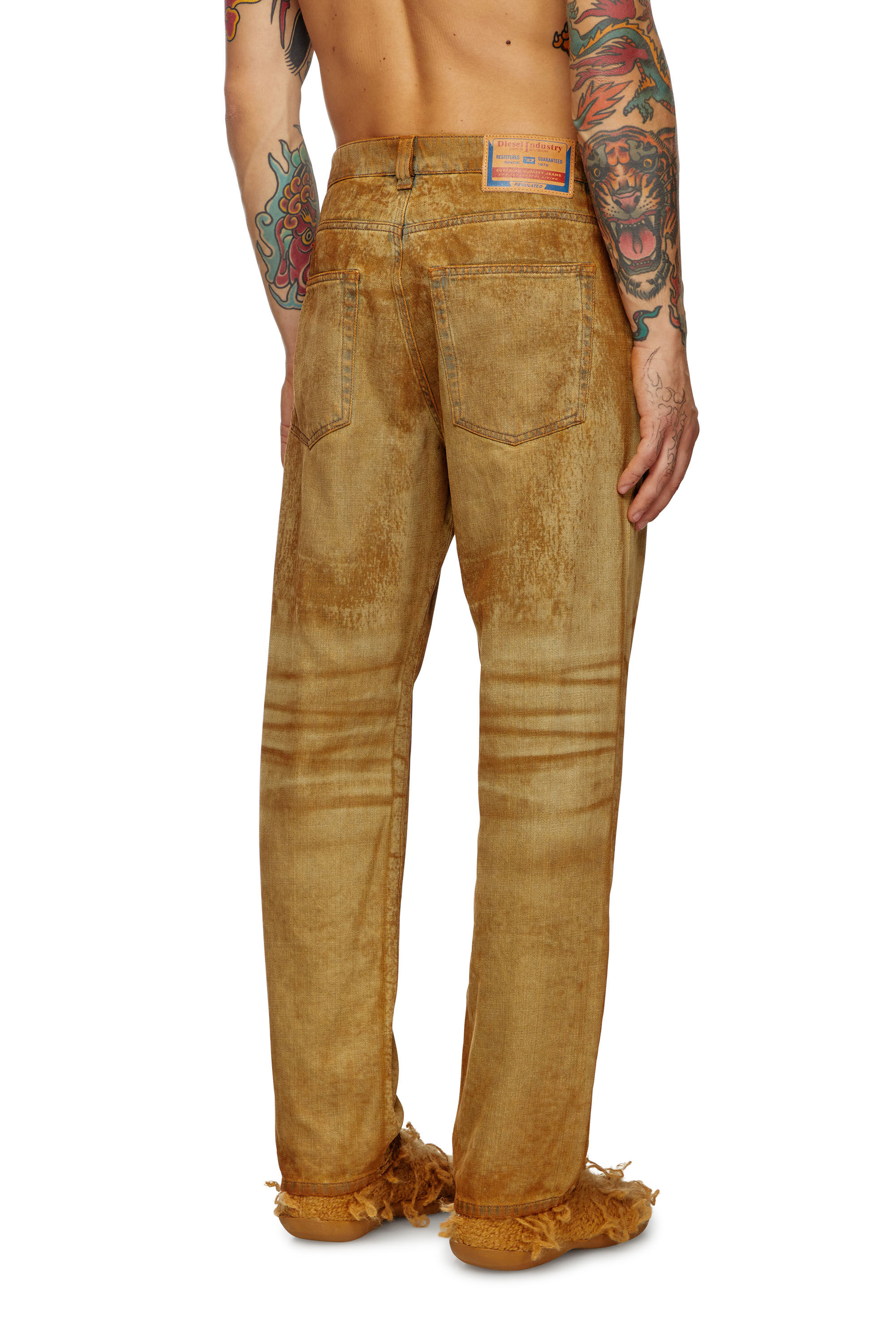 Diesel - Man's Straight Jeans 2010 D-Macs 0AJET, Light Brown - 4