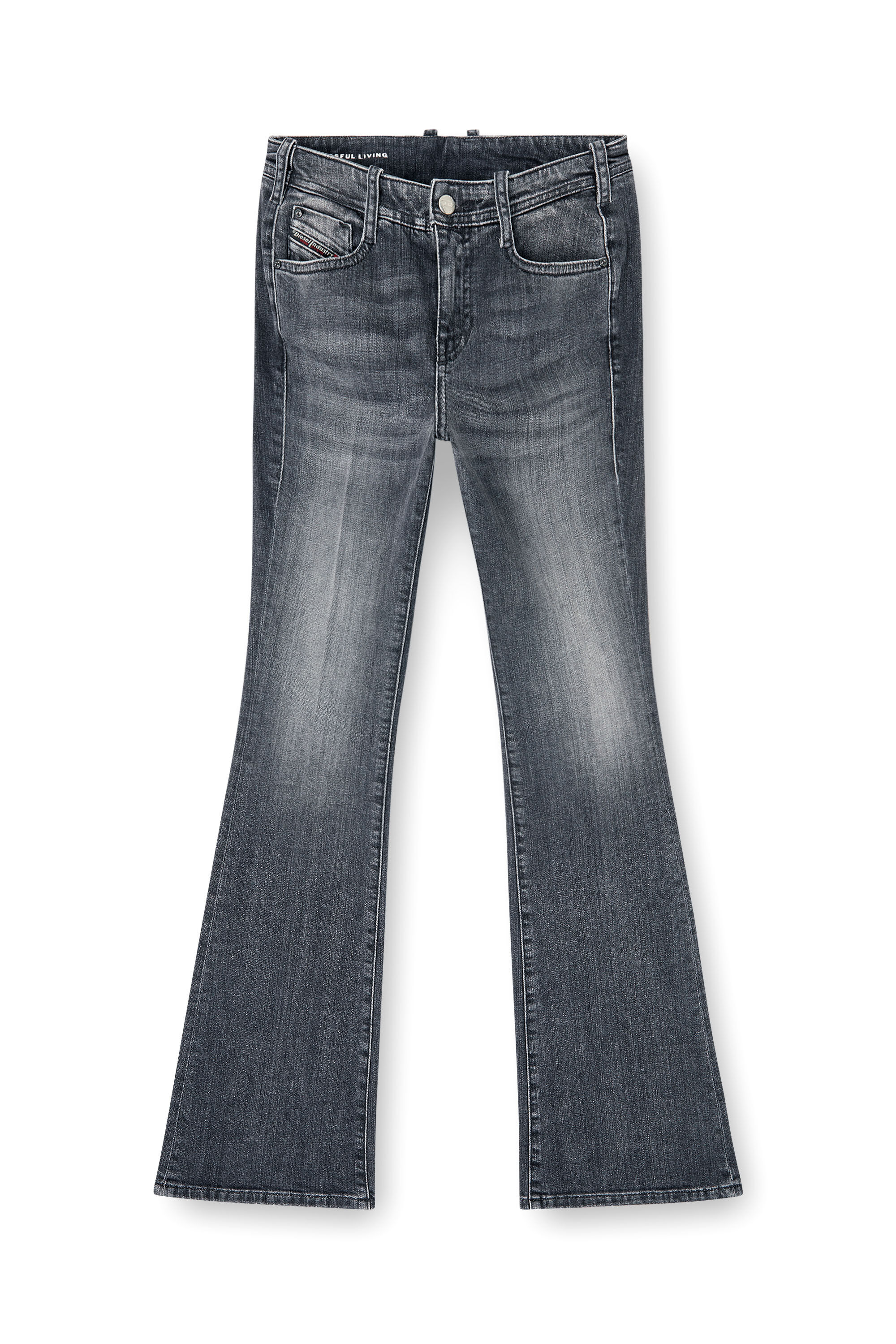 Diesel - Woman's Bootcut Jeans 1969 D-Ebbey 09K98, Black/Dark grey - 2