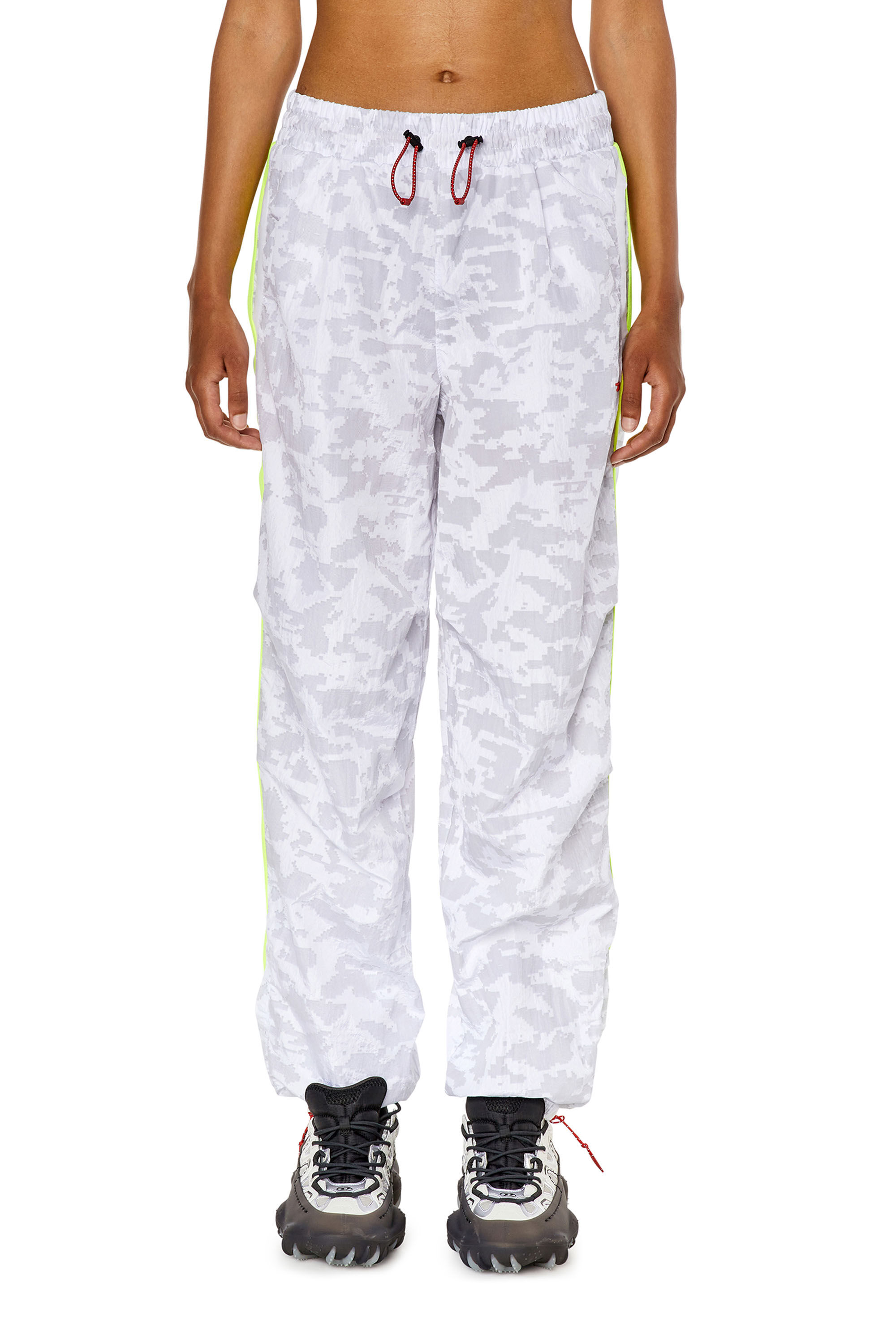 Diesel - AWWB-ELIZA-HT43, Woman Track pants with pixelated print in Multicolor - Image 3