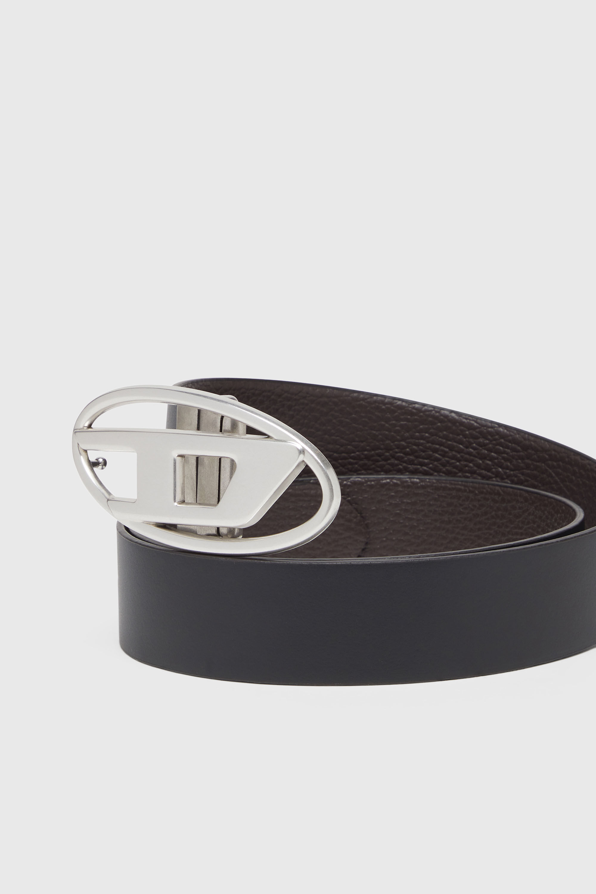 Diesel - B-1DR REV II, Man's 3.9cm reversible leather belt in Brown/Black - 3