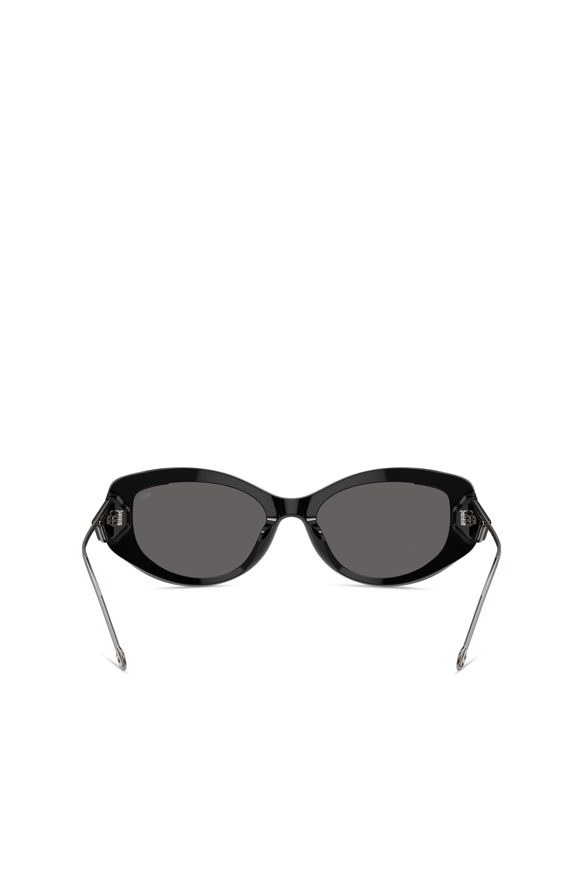 Diesel - 0DL2001, Unisex Cat-eye style sunglasses in Black - Image 3