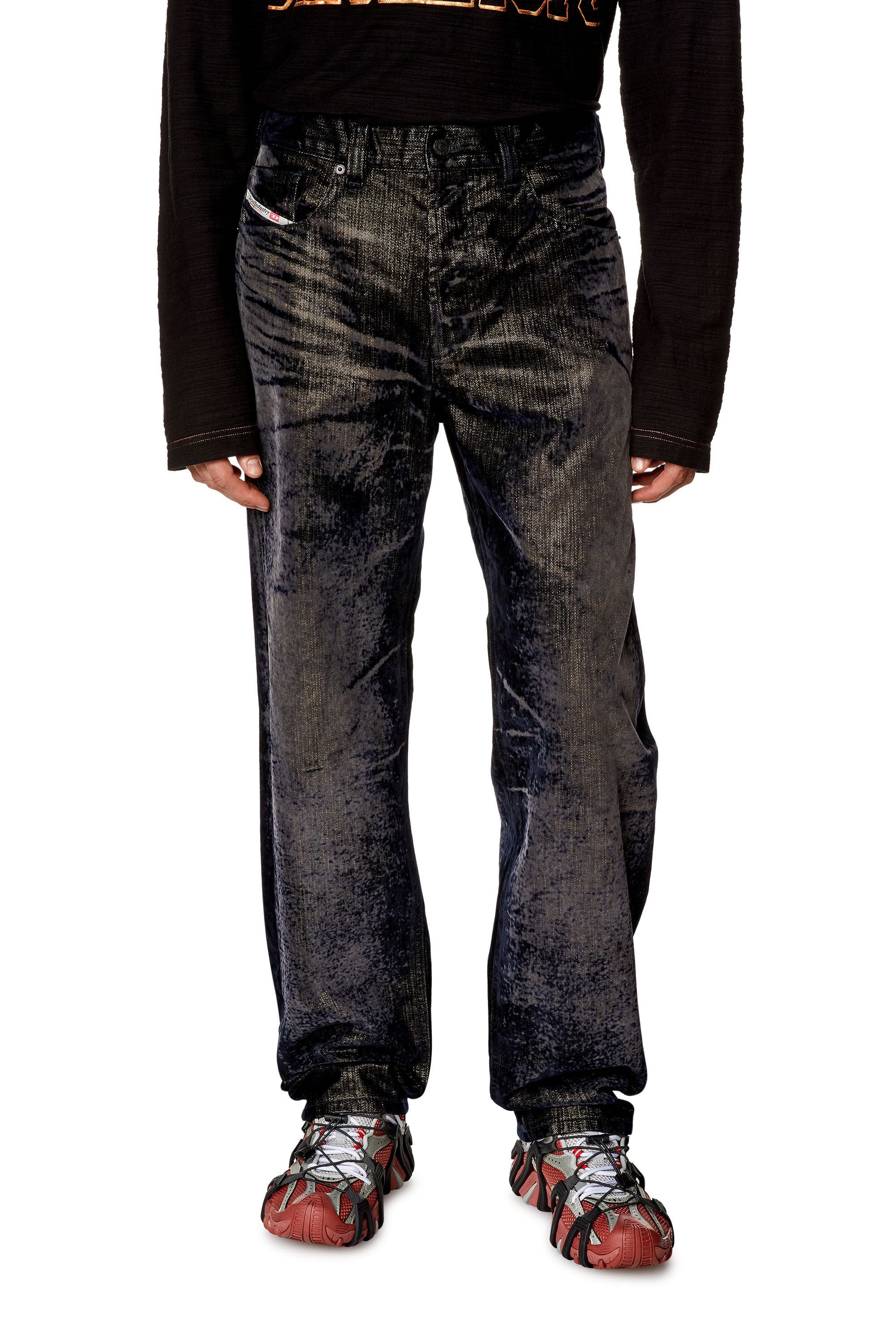 Diesel - Man Straight Jeans 2010 D-Macs 09I49, Black/Dark grey - Image 3