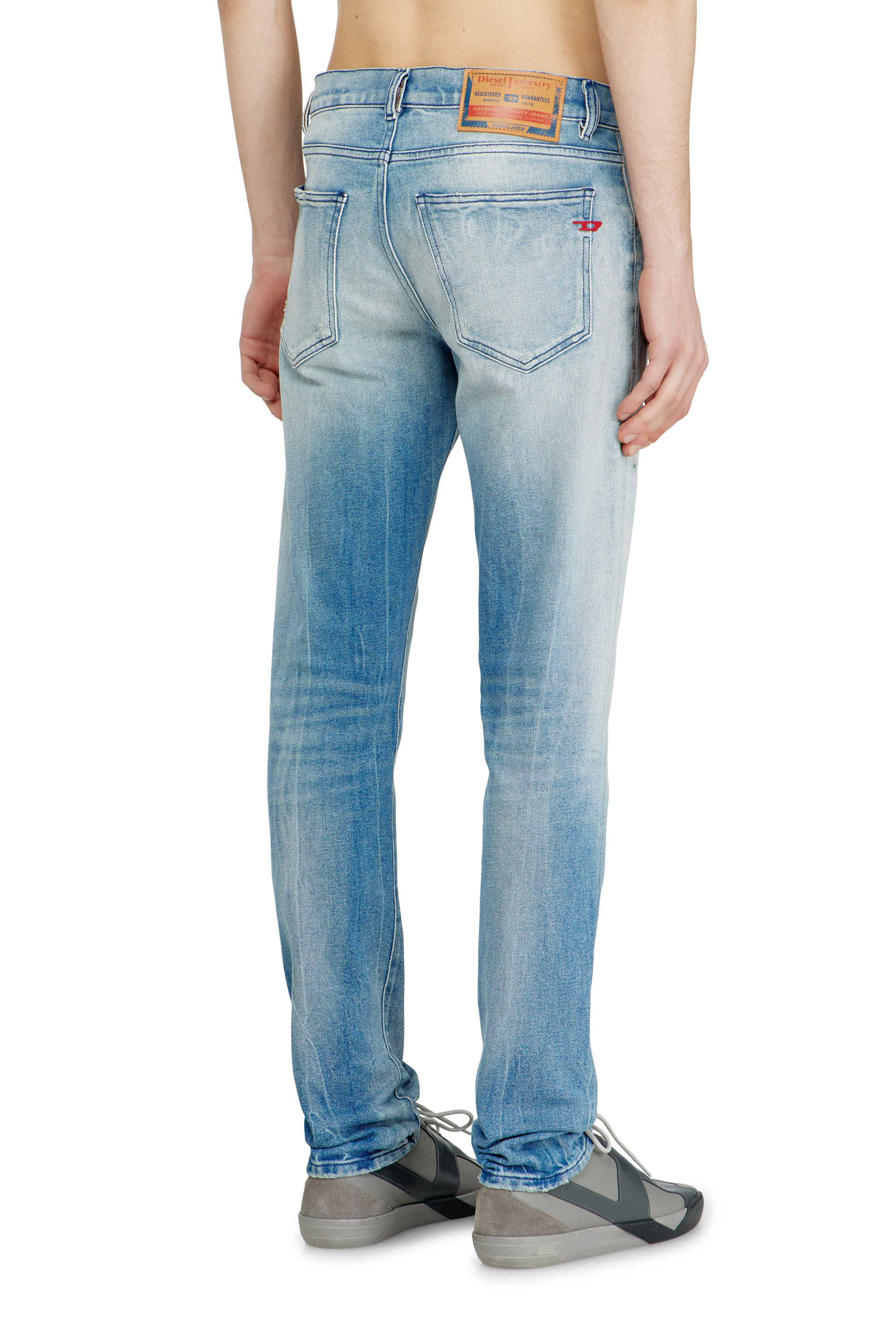 Diesel - Man's Slim Jeans 2019 D-Strukt 09N38, Light Blue - 3