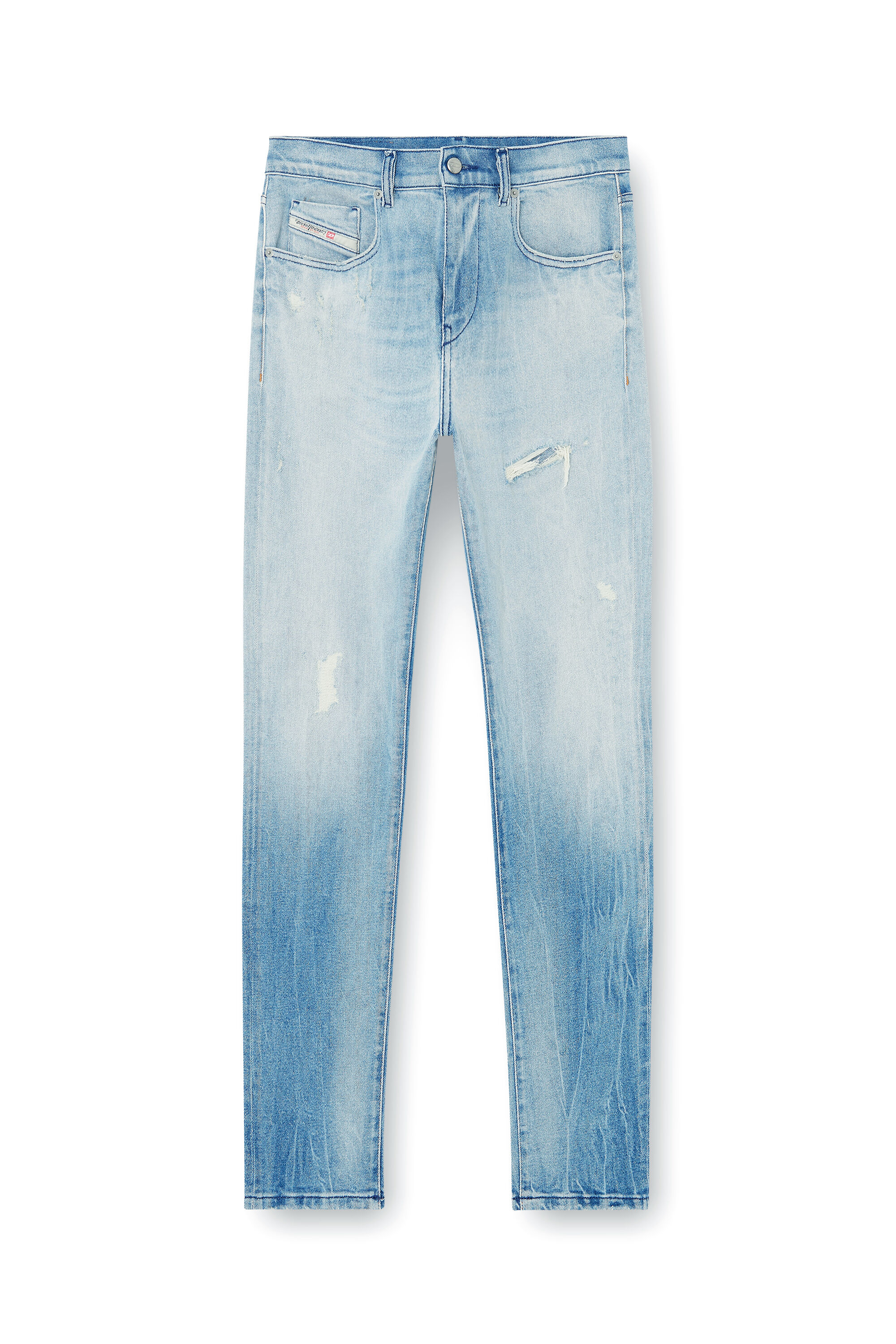 Diesel - Man's Slim Jeans 2019 D-Strukt 09N38, Light Blue - 2