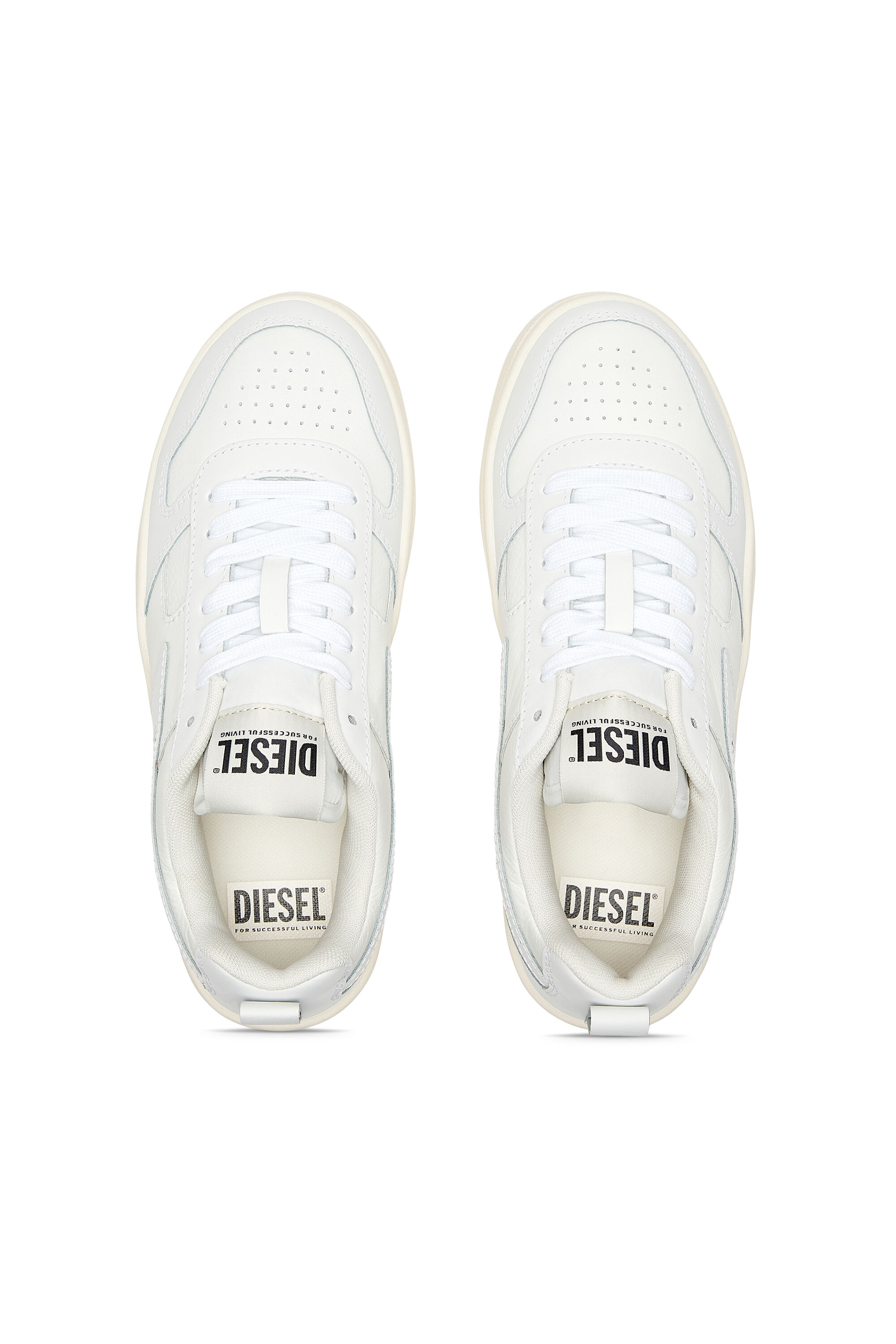Diesel - S-UKIYO V2 LOW W, Woman S-Ukiyo V2 Low W - Low-top sneakers with D branding in White - Image 4