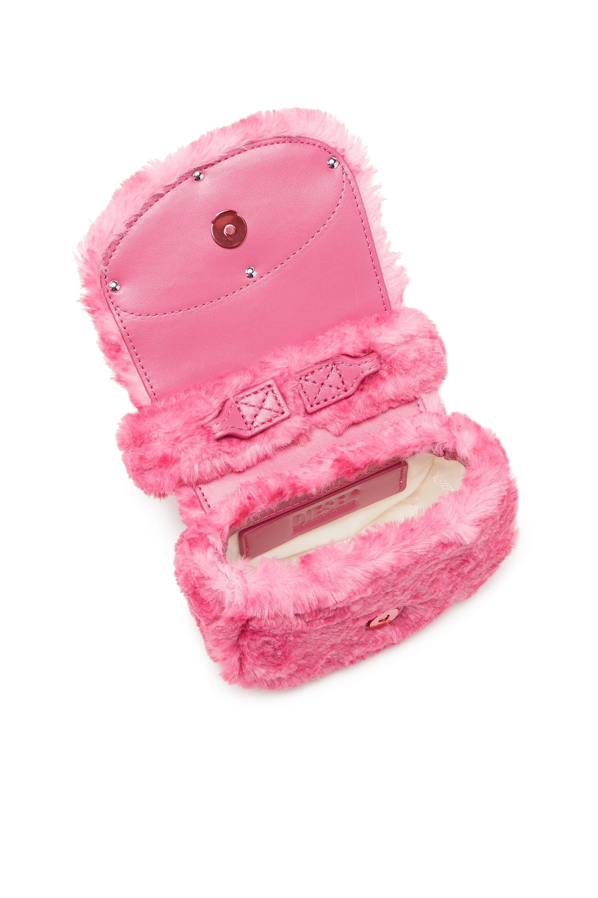 Diesel - 1DR XS, Woman 1DR Xs-Fluffy iconic mini bag in Pink - Image 5