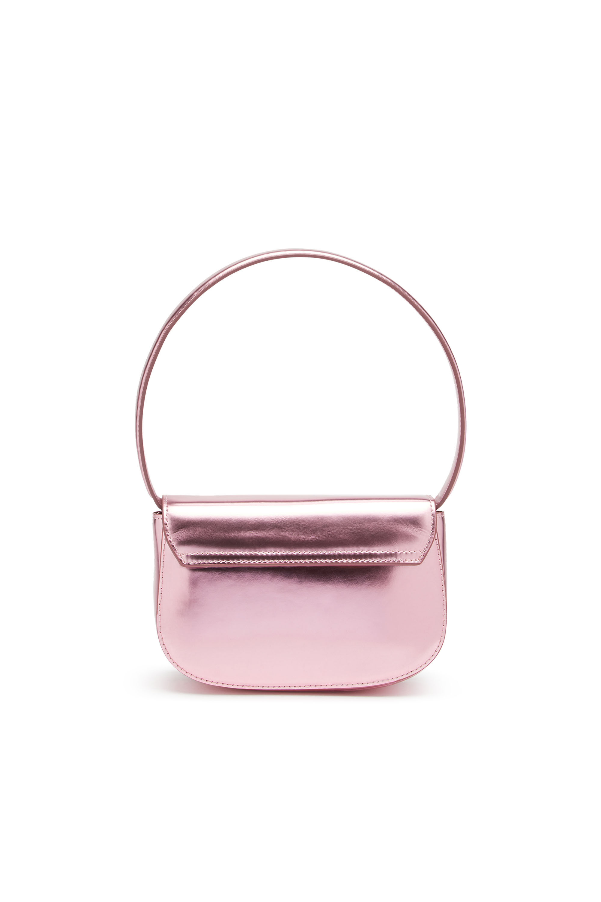 Diesel - 1DR, Woman 1DR-Iconic shoulder bag in mirrored leather in Pink - Image 3