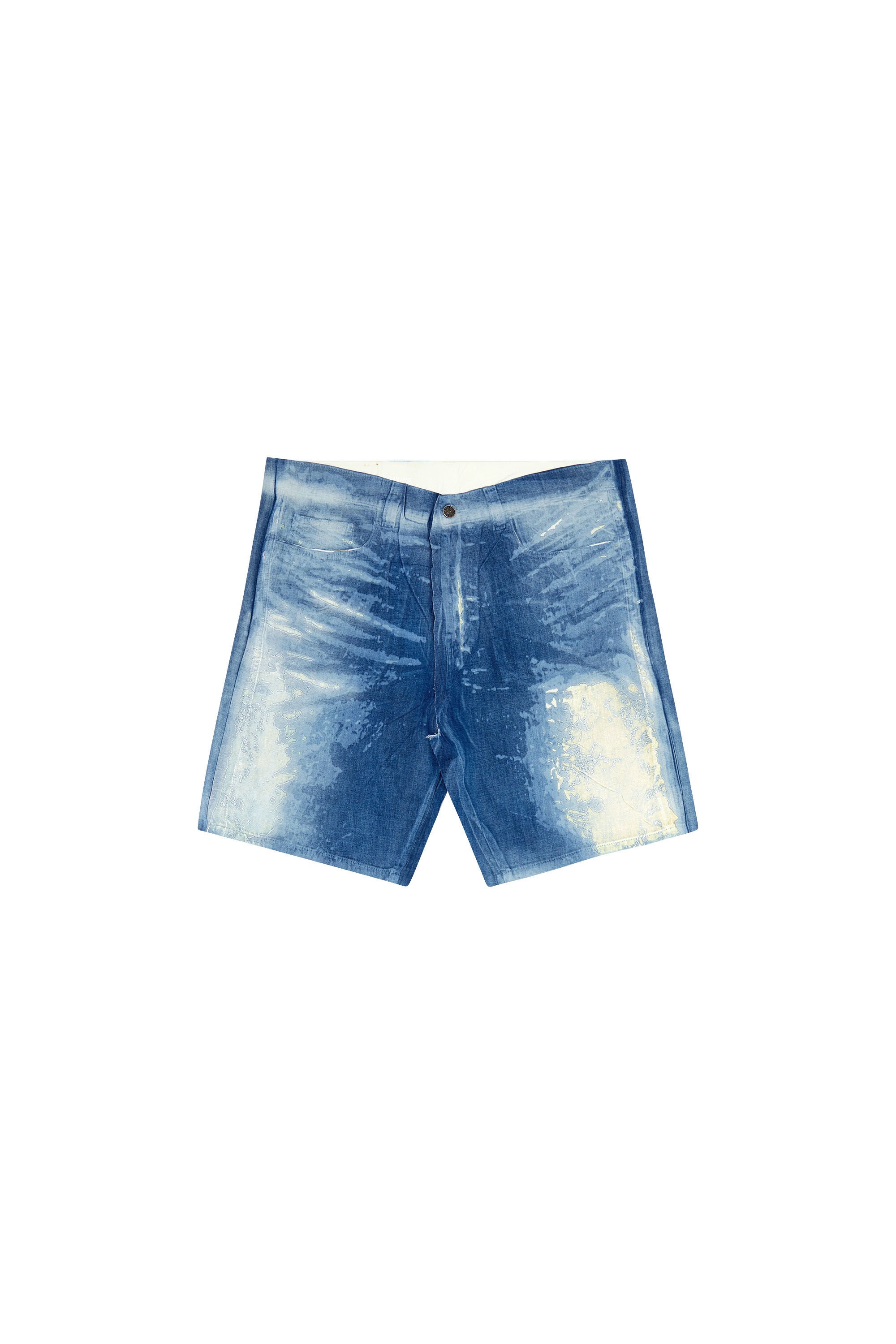 Diesel - D-SHORTY-FSE, Man Shorts in peel-off denim in Blue - Image 2