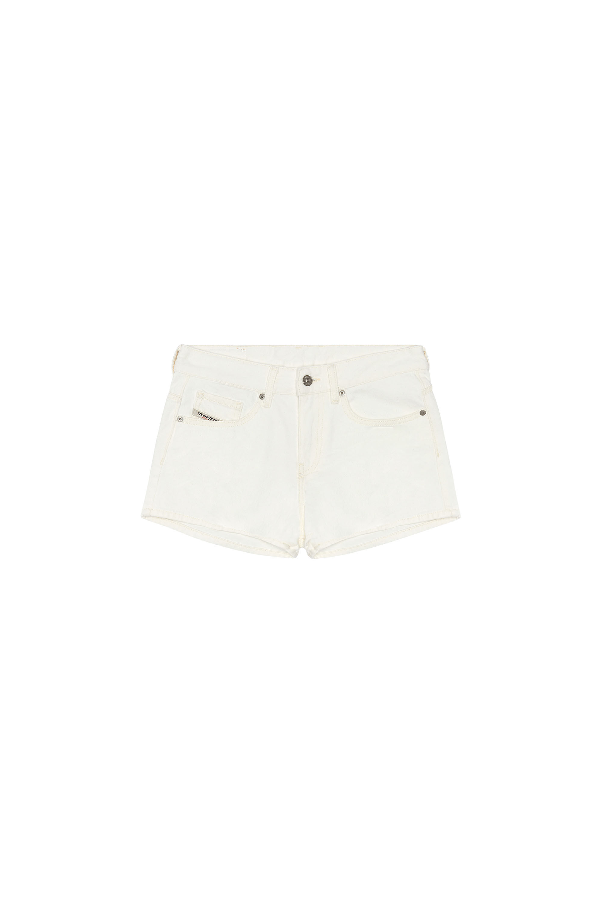 Diesel - DE-YUBA, Woman Denim shorts in White - Image 2