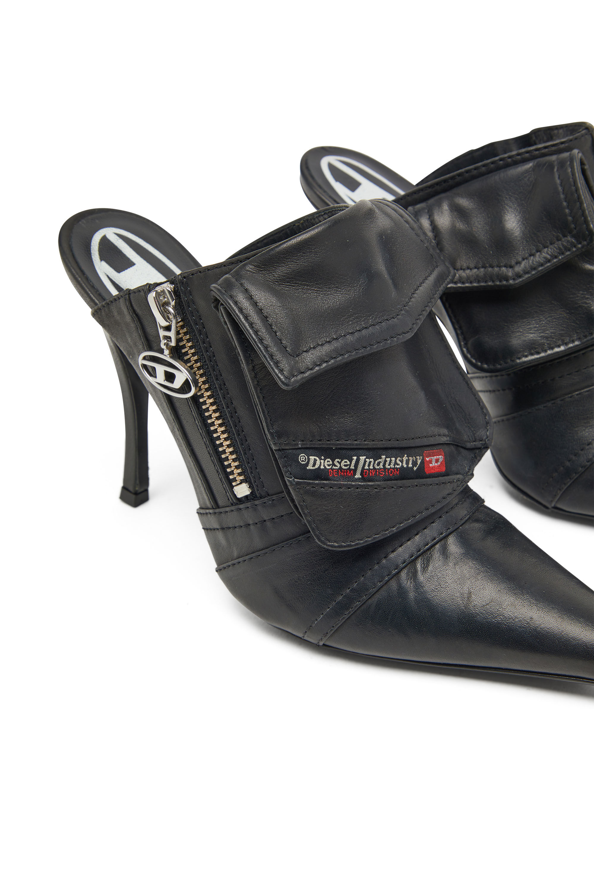Diesel - D-VENUS POCKET ML, Woman D-Venus Pocket Ml Shoes - Ankle boots with utility pockets in Black - Image 4
