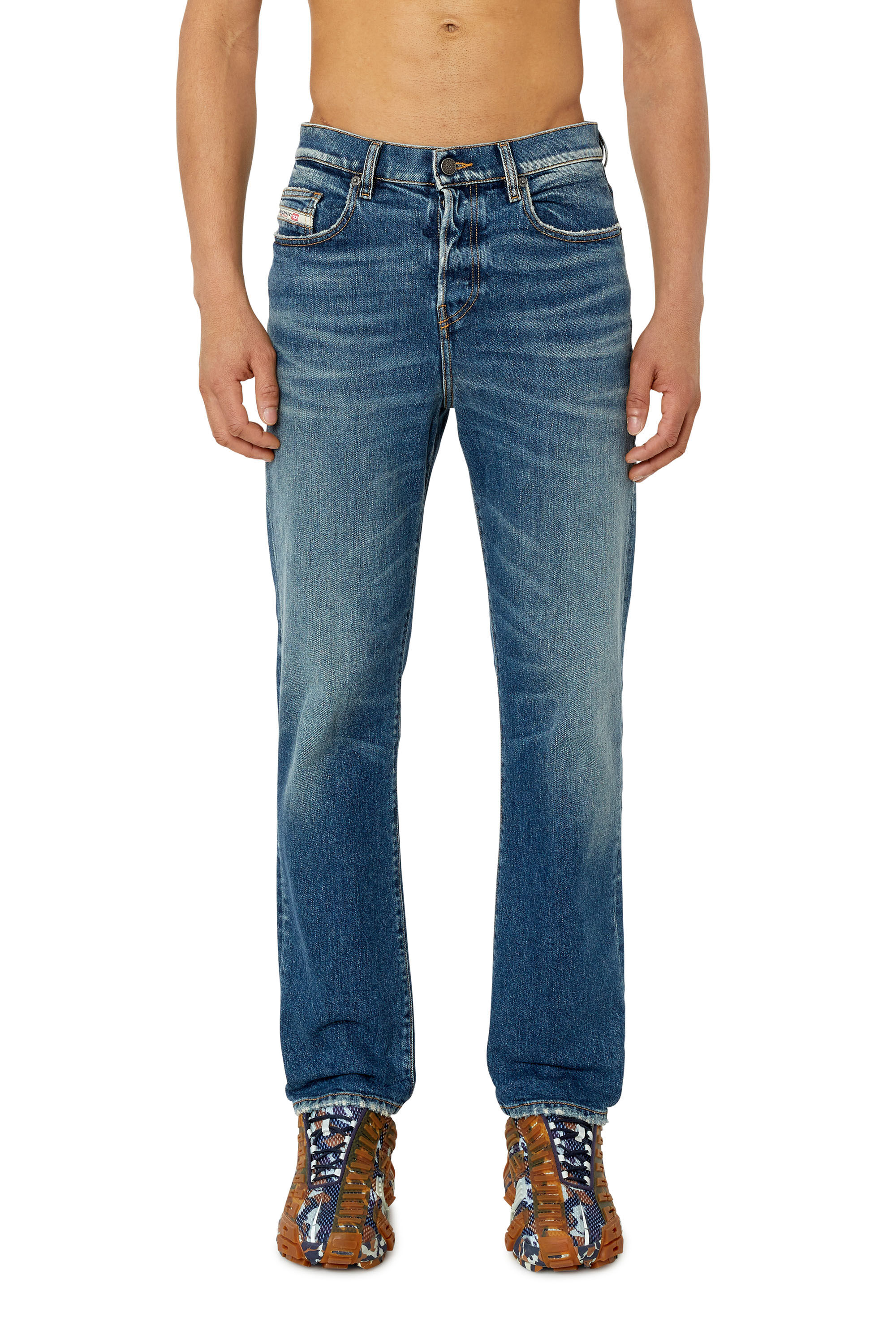 Diesel - Man Straight Jeans 2020 D-Viker 007L1, Medium blue - Image 3