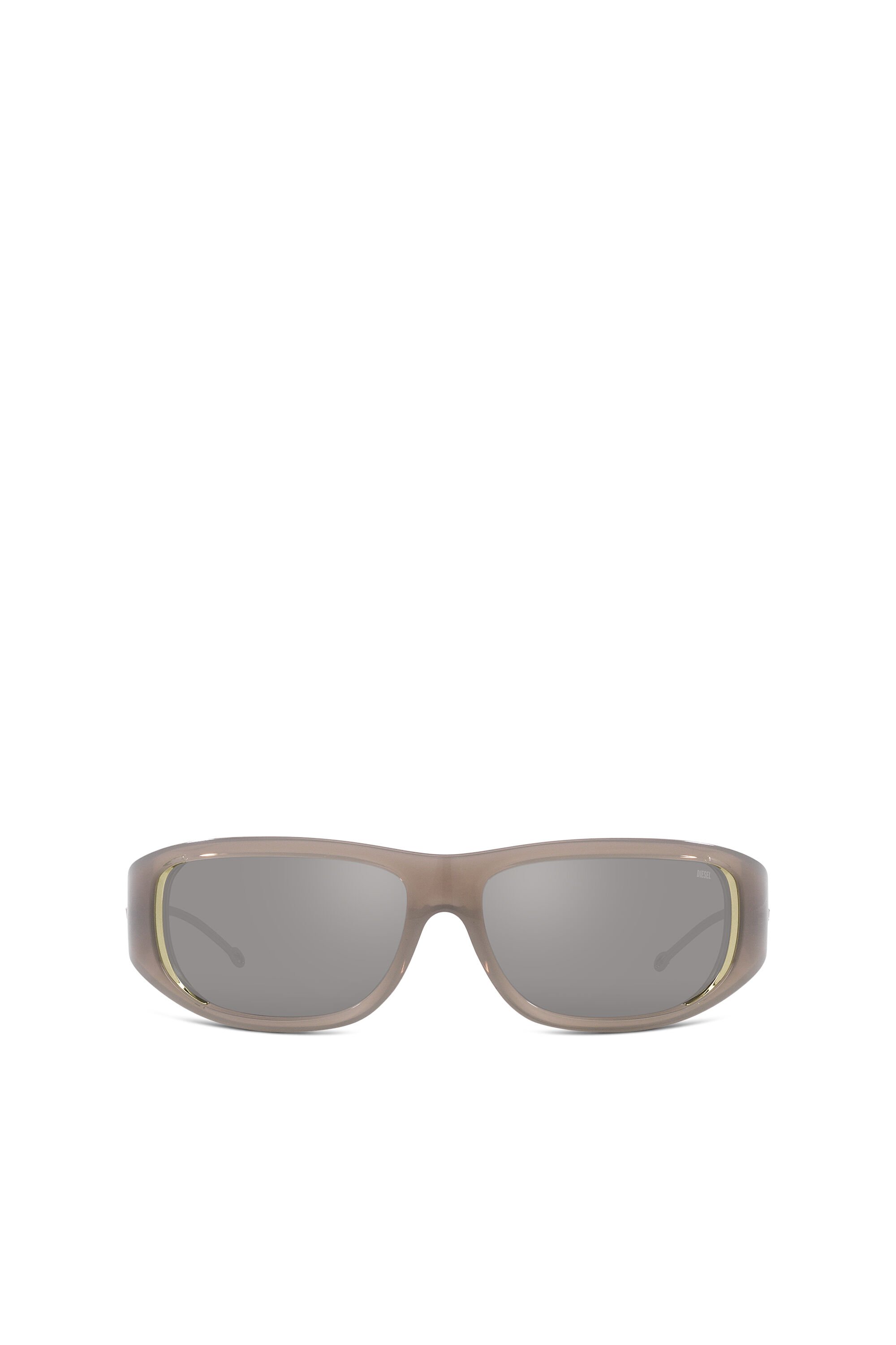Diesel - 0DL3001, Unisex Wraparound style sunglasses in Grey - Image 1