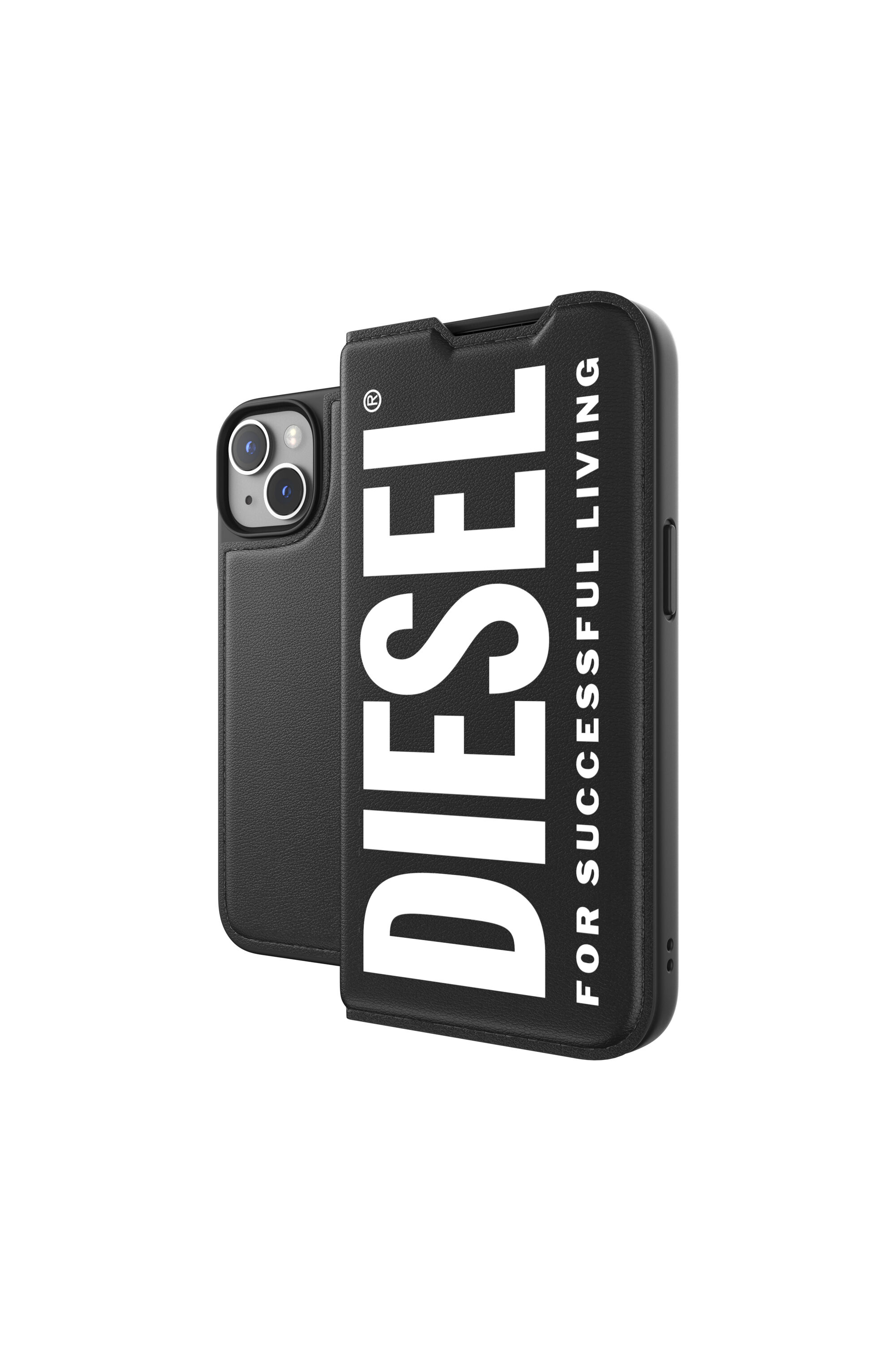 Diesel - 50260 BOOKLET CASE, Unisex Booklet case core for iPhone 14 in Black - Image 1