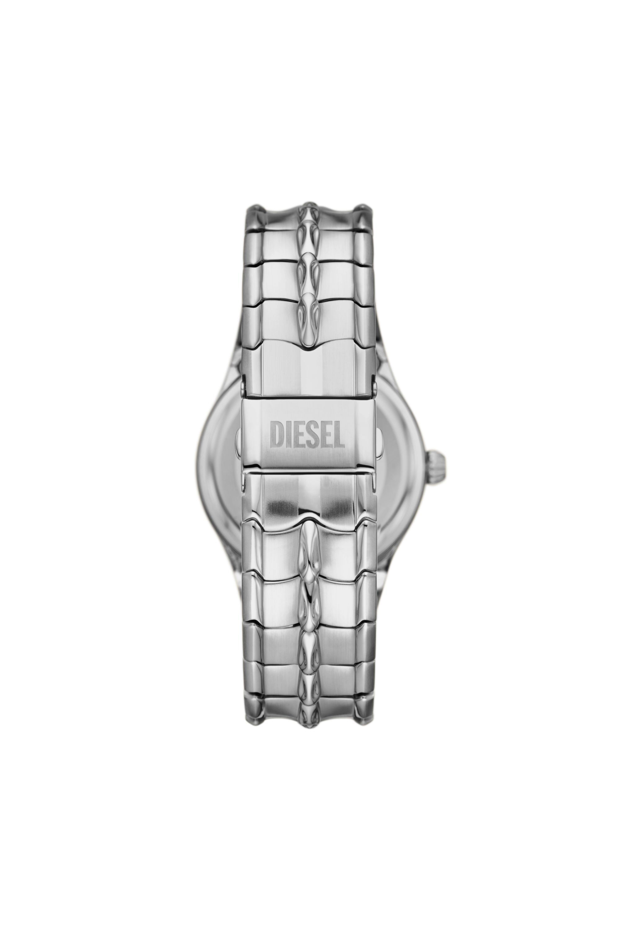 Diesel - DZ2185, Man Vert Three-Hand Date Stainless Steel Watch in Silver - Image 2