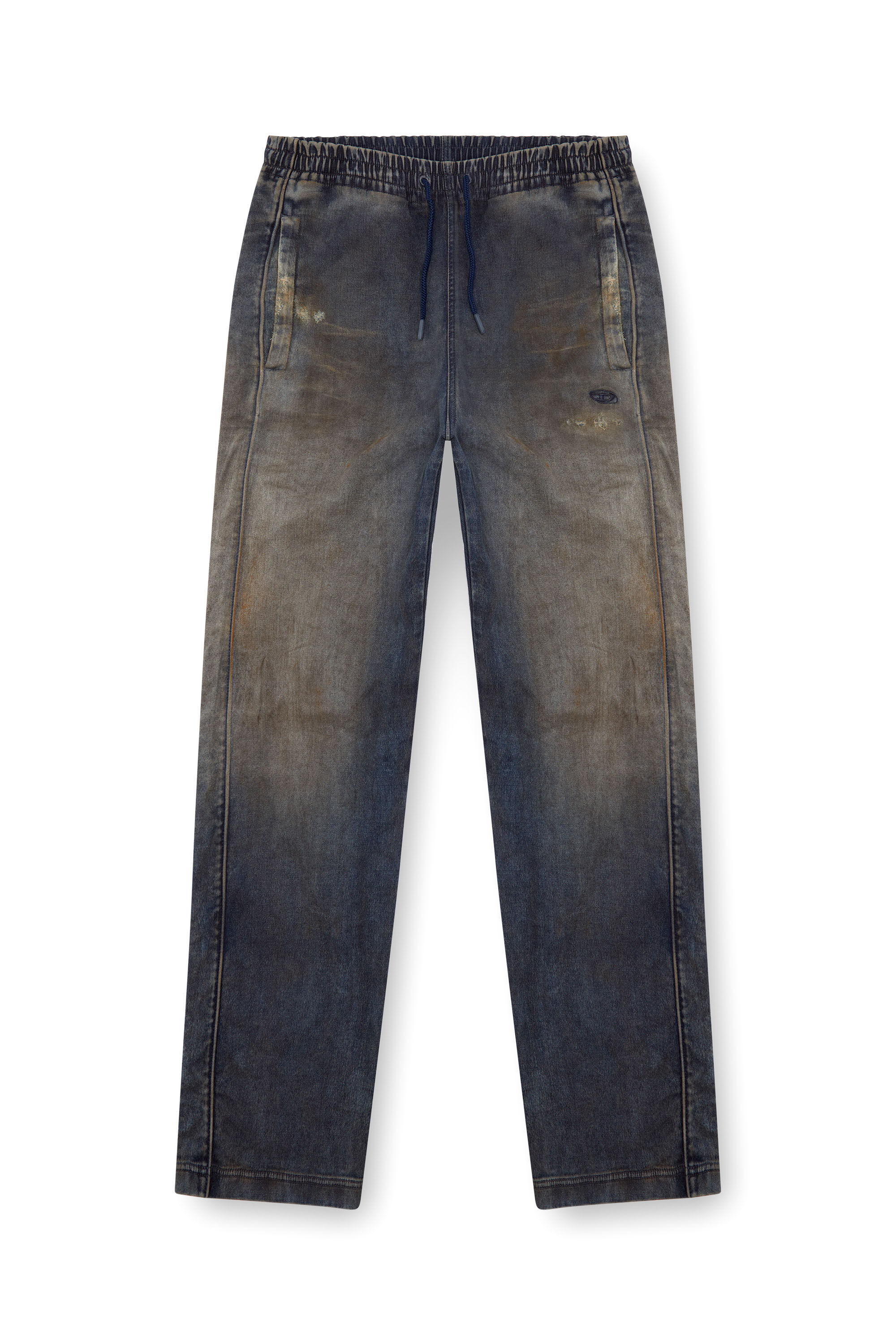 Diesel - Man's Relaxed D-Martyans Track Denim 068LV, Dark Blue - 2