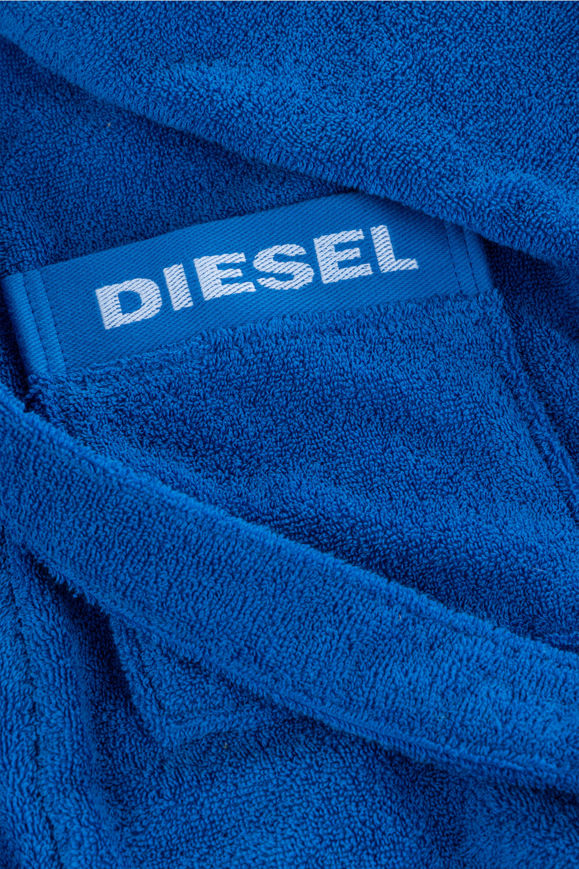 Diesel - 1015122 LOGO-COTTON BATHROBE SIZE XL/XXL, Unisex's Logo-Cotton Terry Bathrobe, XL/XXL size in Blue - 2