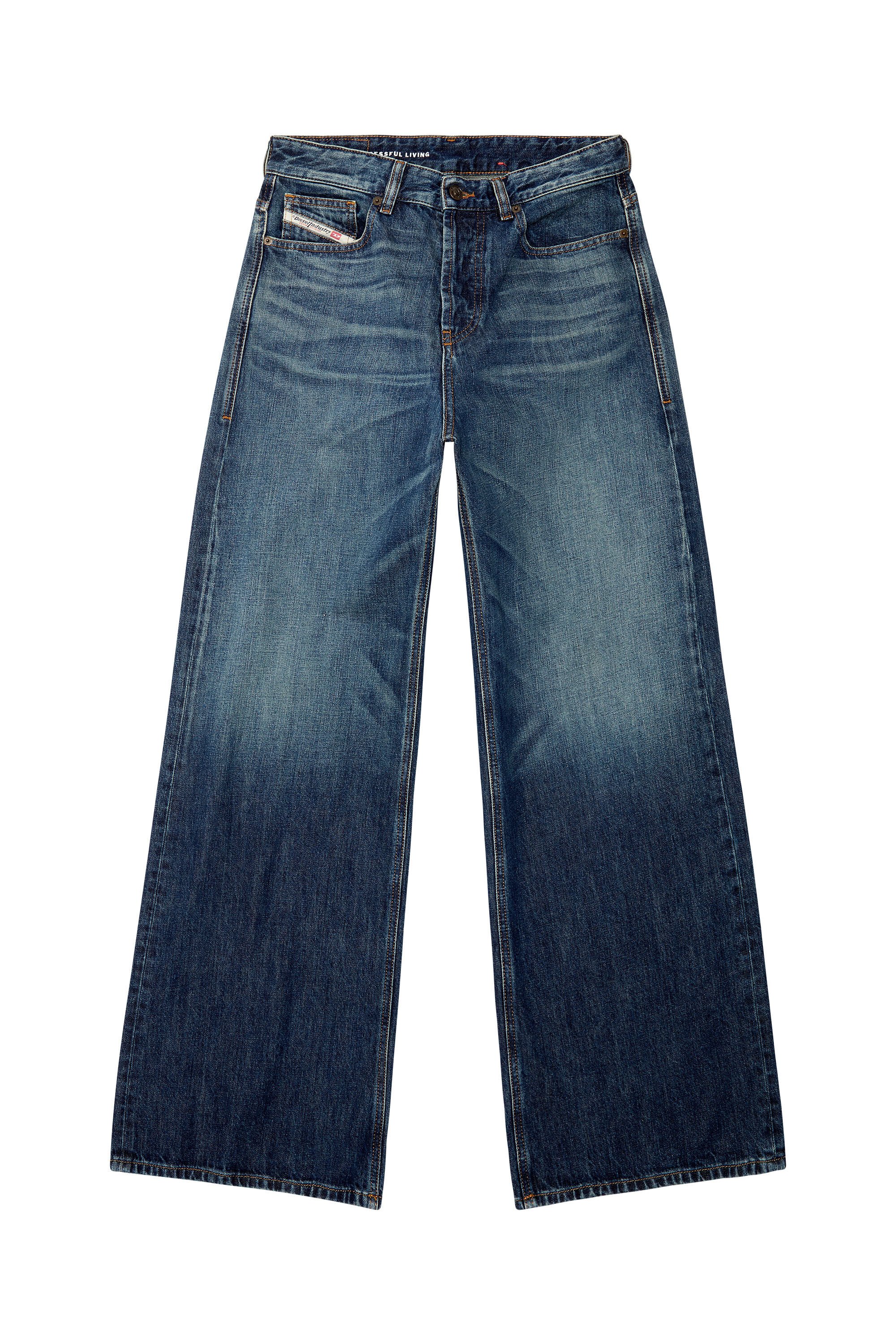 Diesel - Woman Straight Jeans 1996 D-Sire 09H59, Dark Blue - Image 2