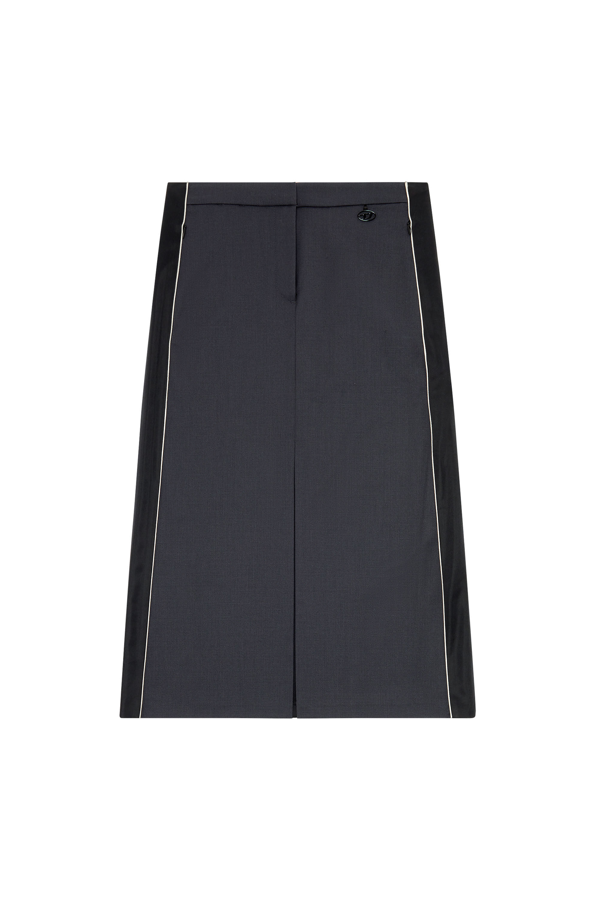 Diesel - O-CARY, Woman Midi skirt in wool blend and double knit in Multicolor - Image 2