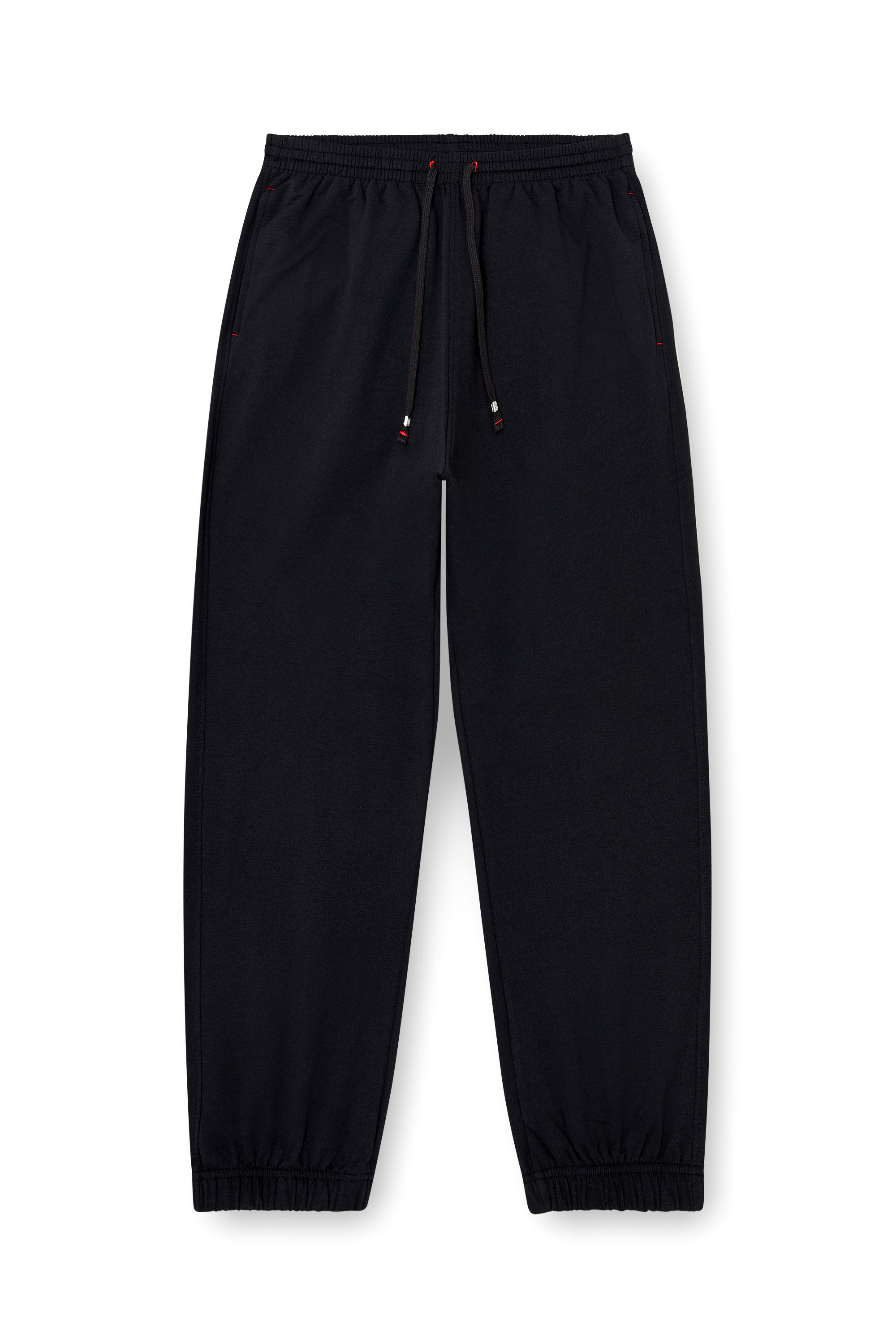 Diesel - LENNY-D-CORE, Man's Sweatpants in peached cotton blend in Black - 4