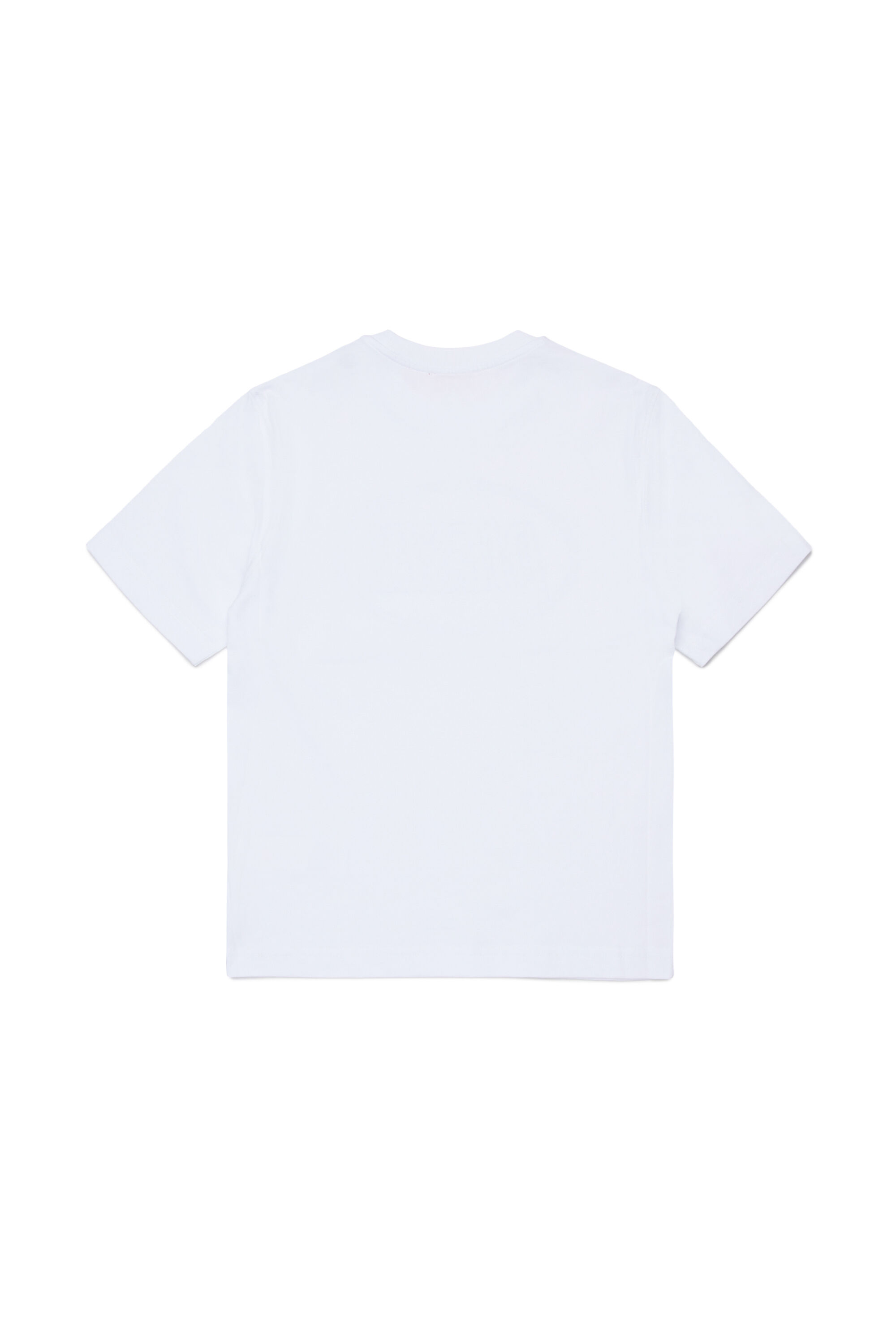 Diesel - TCIRCLE OVER, Man's Cotton T-shirt with Diesel print in White - 2