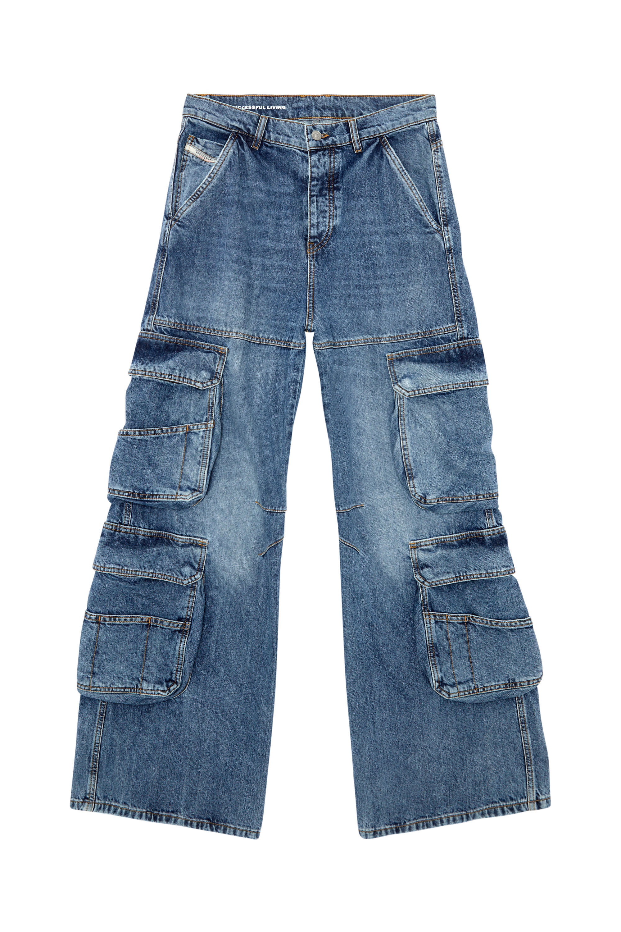 Diesel - Woman Straight Jeans 1996 D-Sire 0NLAX, Medium blue - Image 2