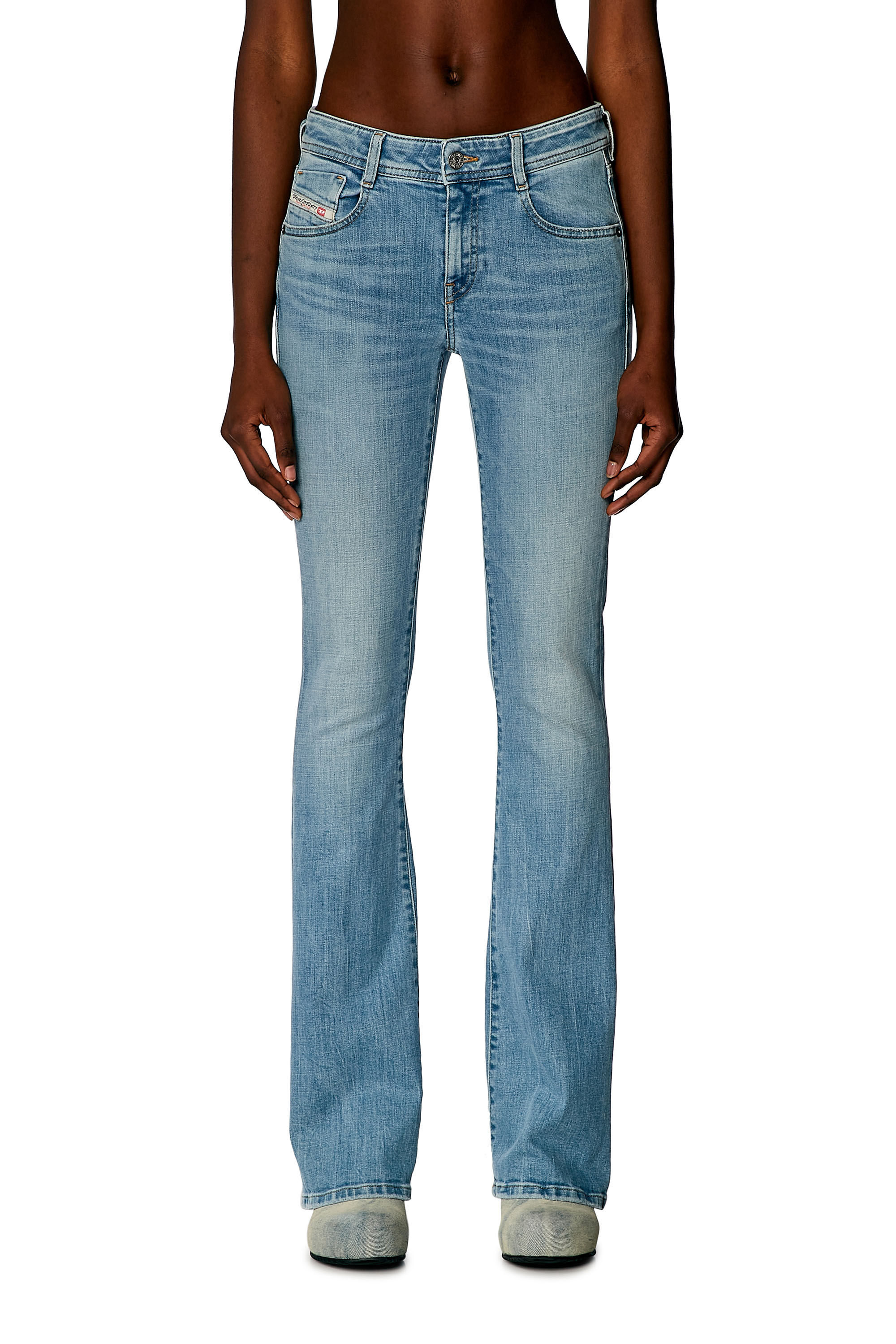 Diesel - Woman Bootcut and Flare Jeans 1969 D-Ebbey 09H61, Light Blue - Image 3