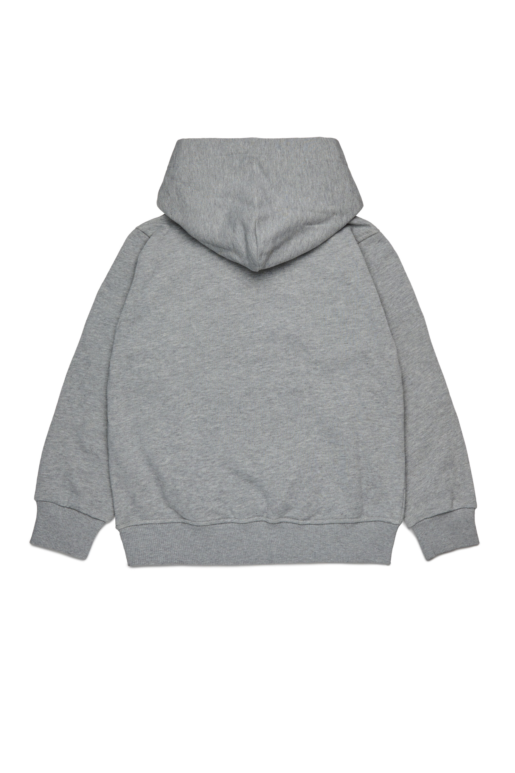 Diesel - SXGINHOOD OVER, Unisex's Cotton hoodie with patch in Grey - 2