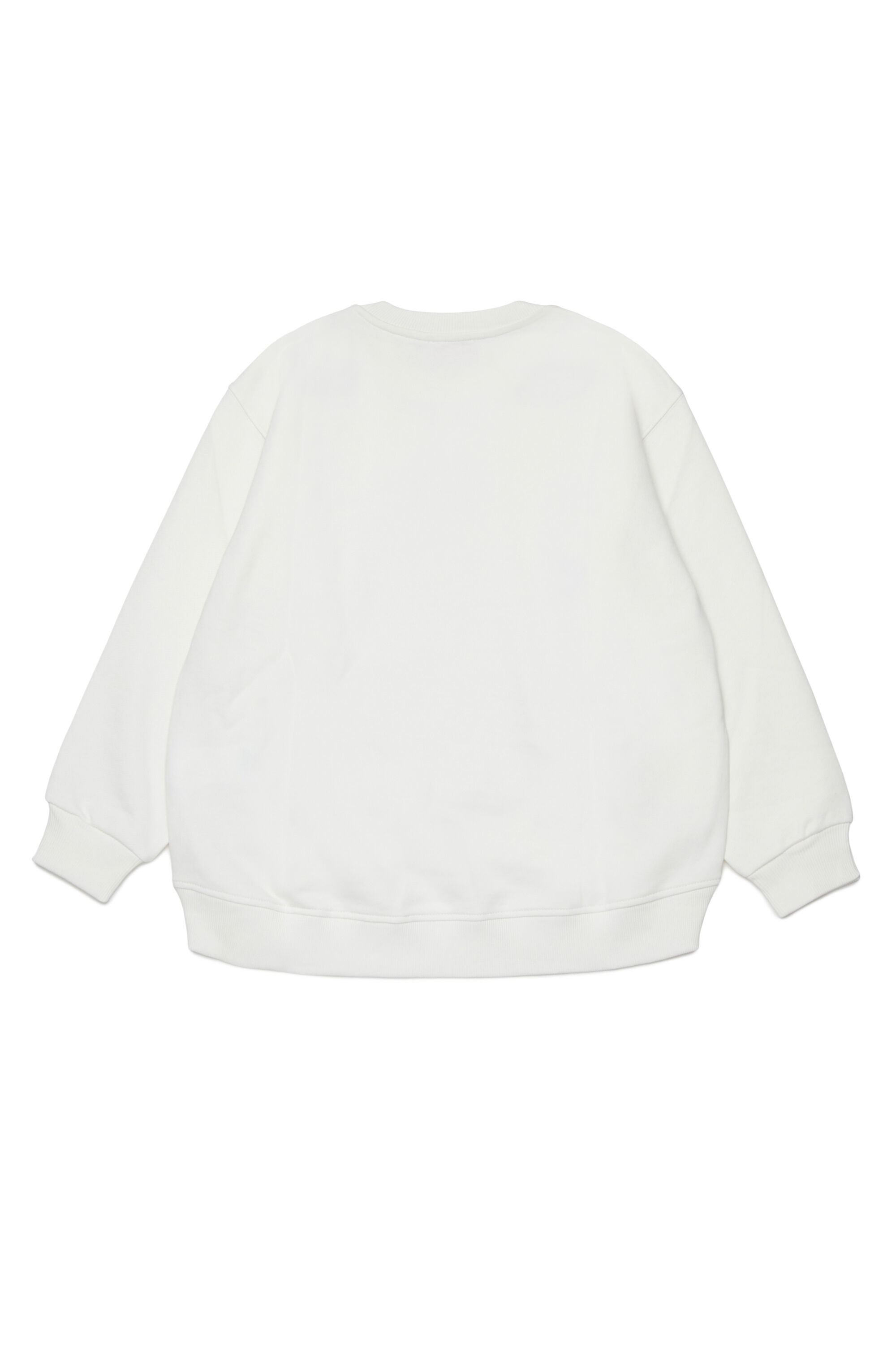 Diesel - SKIPRYS, Woman's Oversized sweatshirt with embroidery in White - 2
