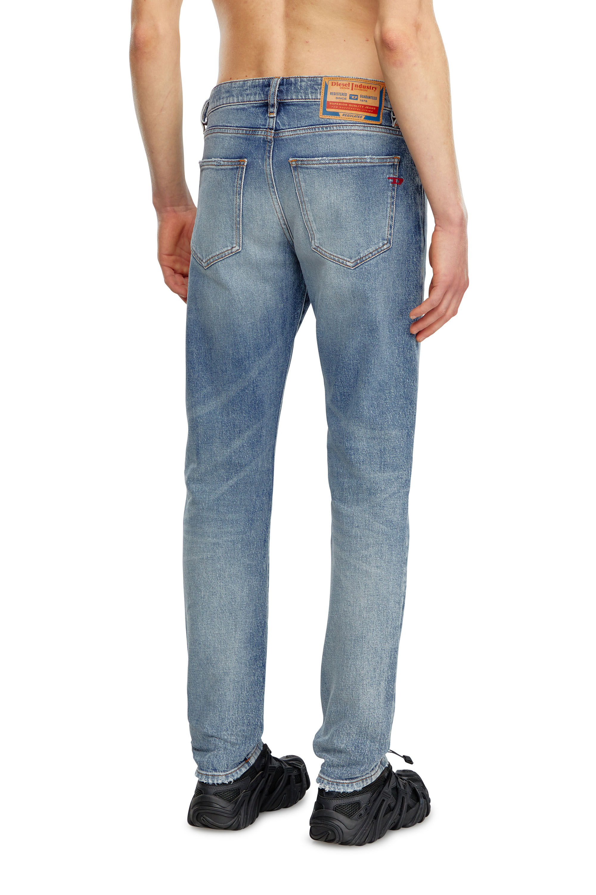 Diesel - Man Slim Jeans 2019 D-Strukt 09J57, Medium blue - Image 4
