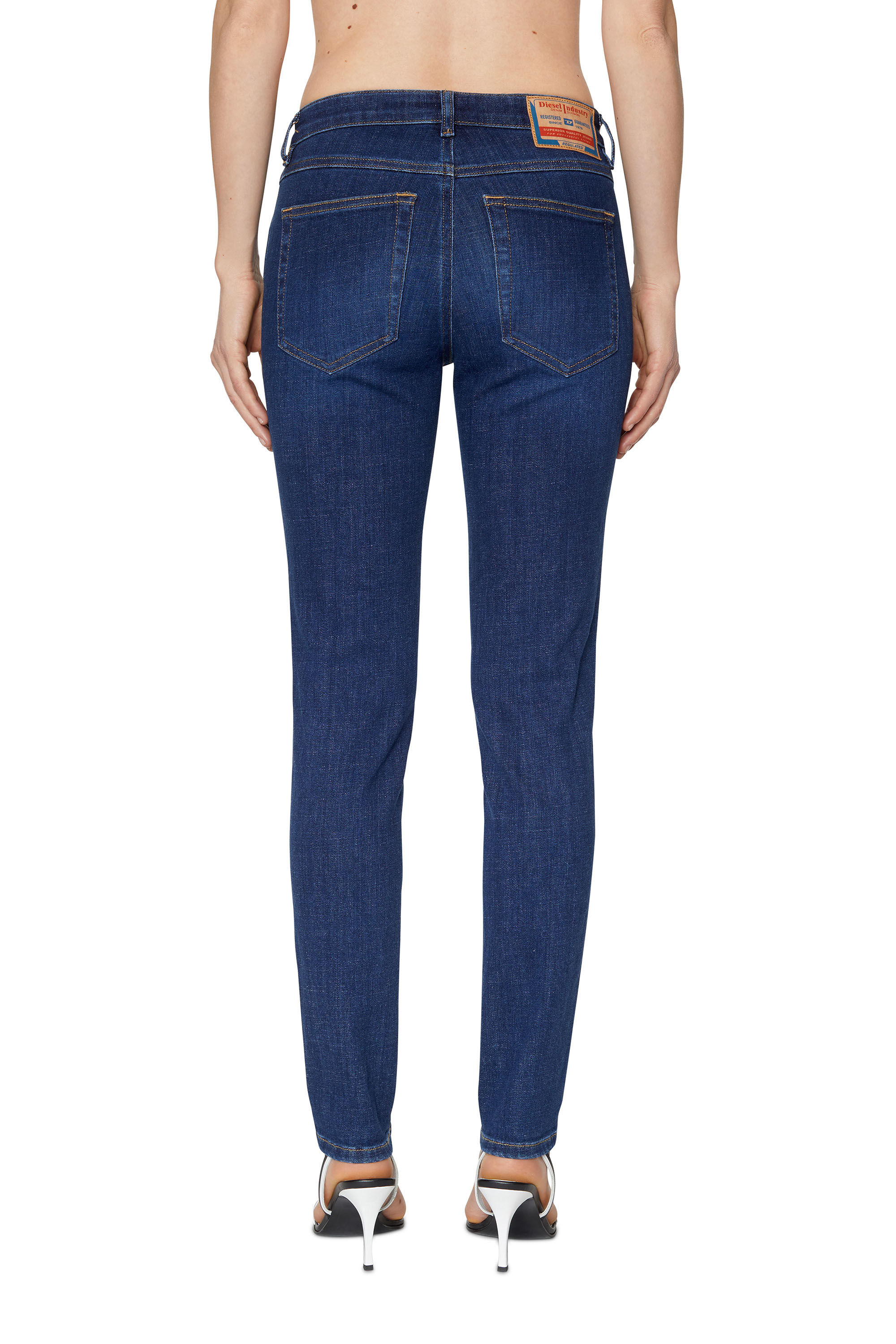 Diesel - Woman Skinny Jeans 2015 Babhila 09C58, Dark Blue - Image 1
