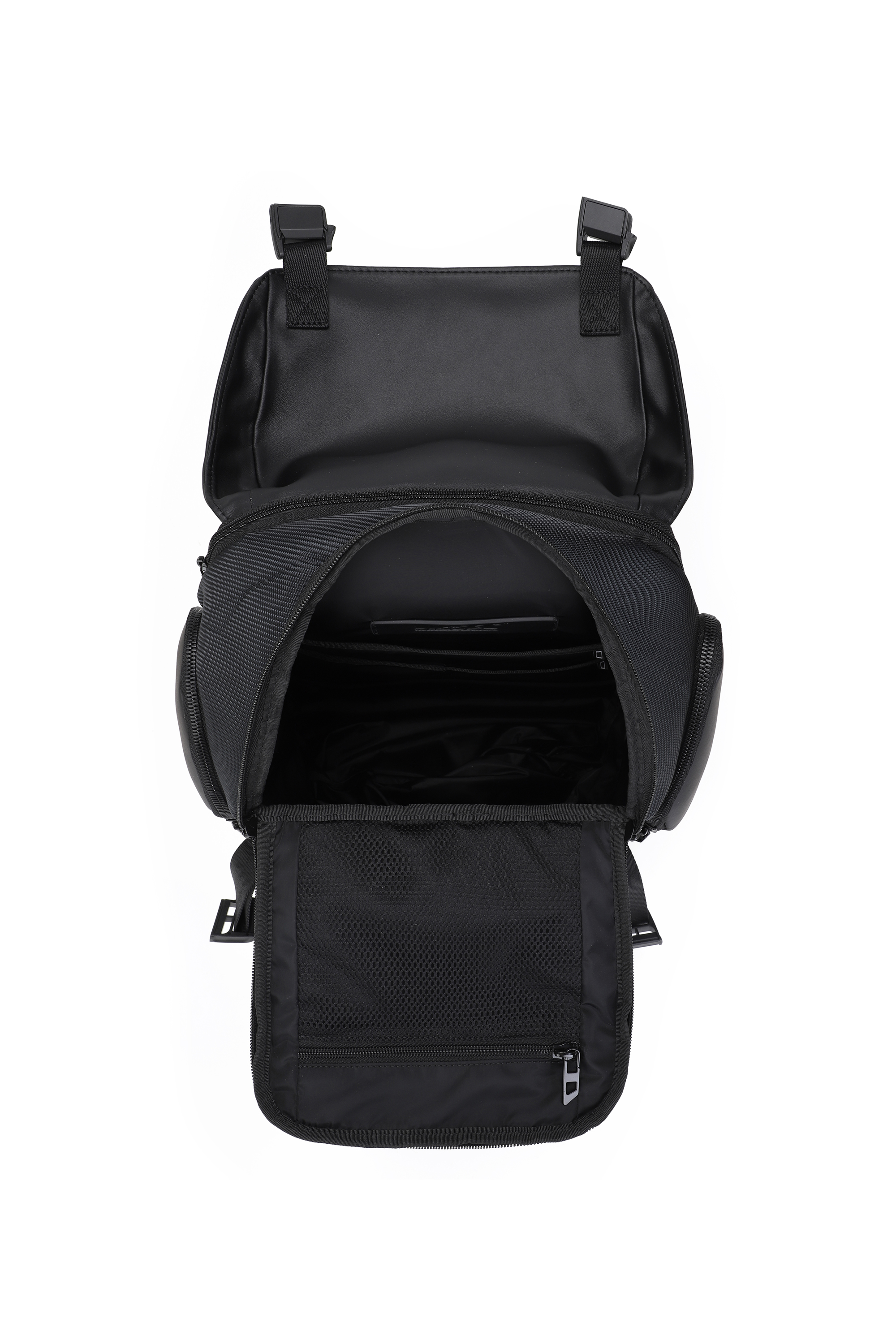 Diesel - DIESEL CARBON FIBER BACKPACK-BLACK  DSB0, Unisex's Functional business backpack in Black - 3