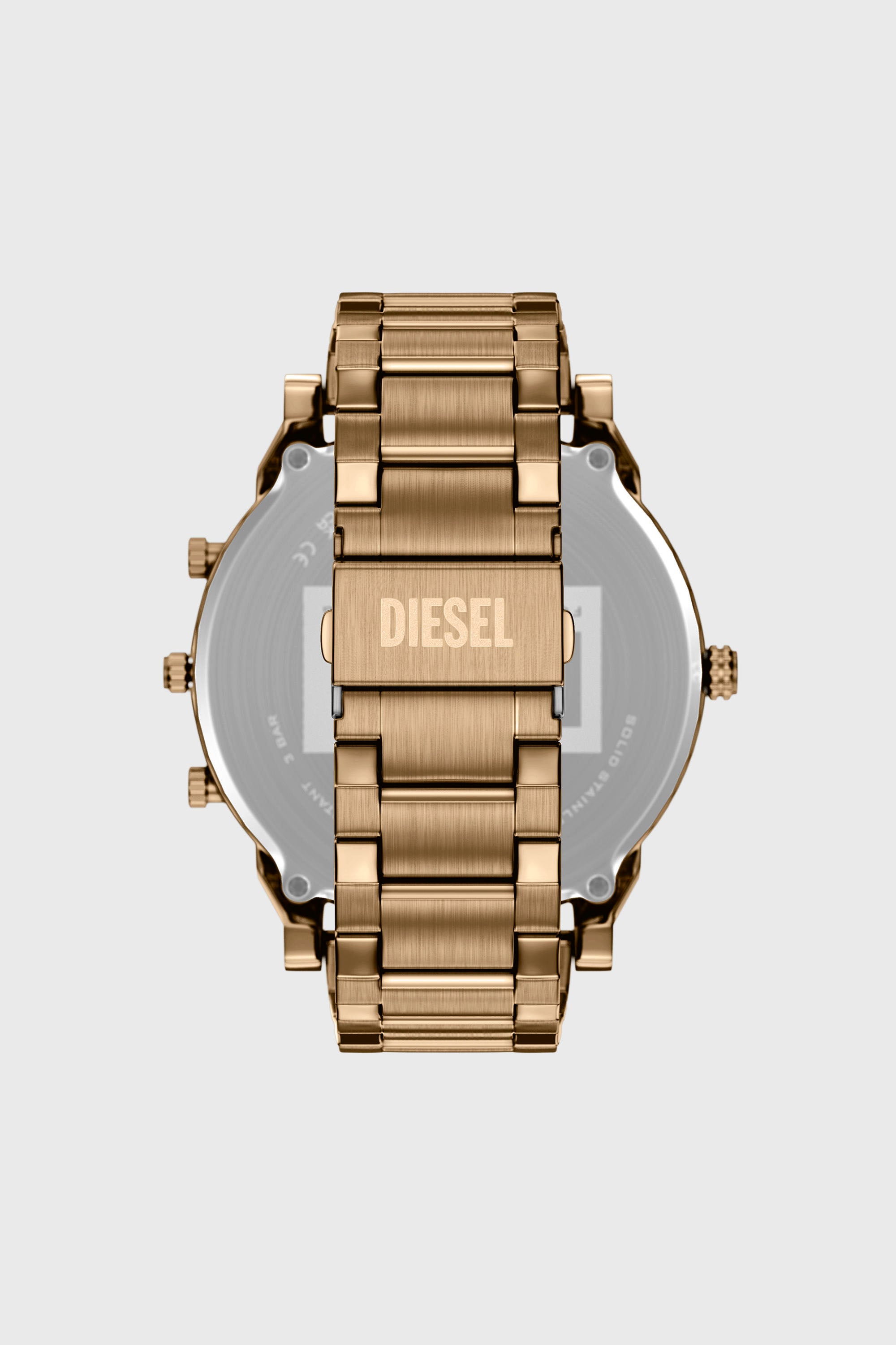 Diesel - DZ7497 WATCH, Man's Mr. Daddy Slim date antique gold-tone stainless steel watch in Gold - 3
