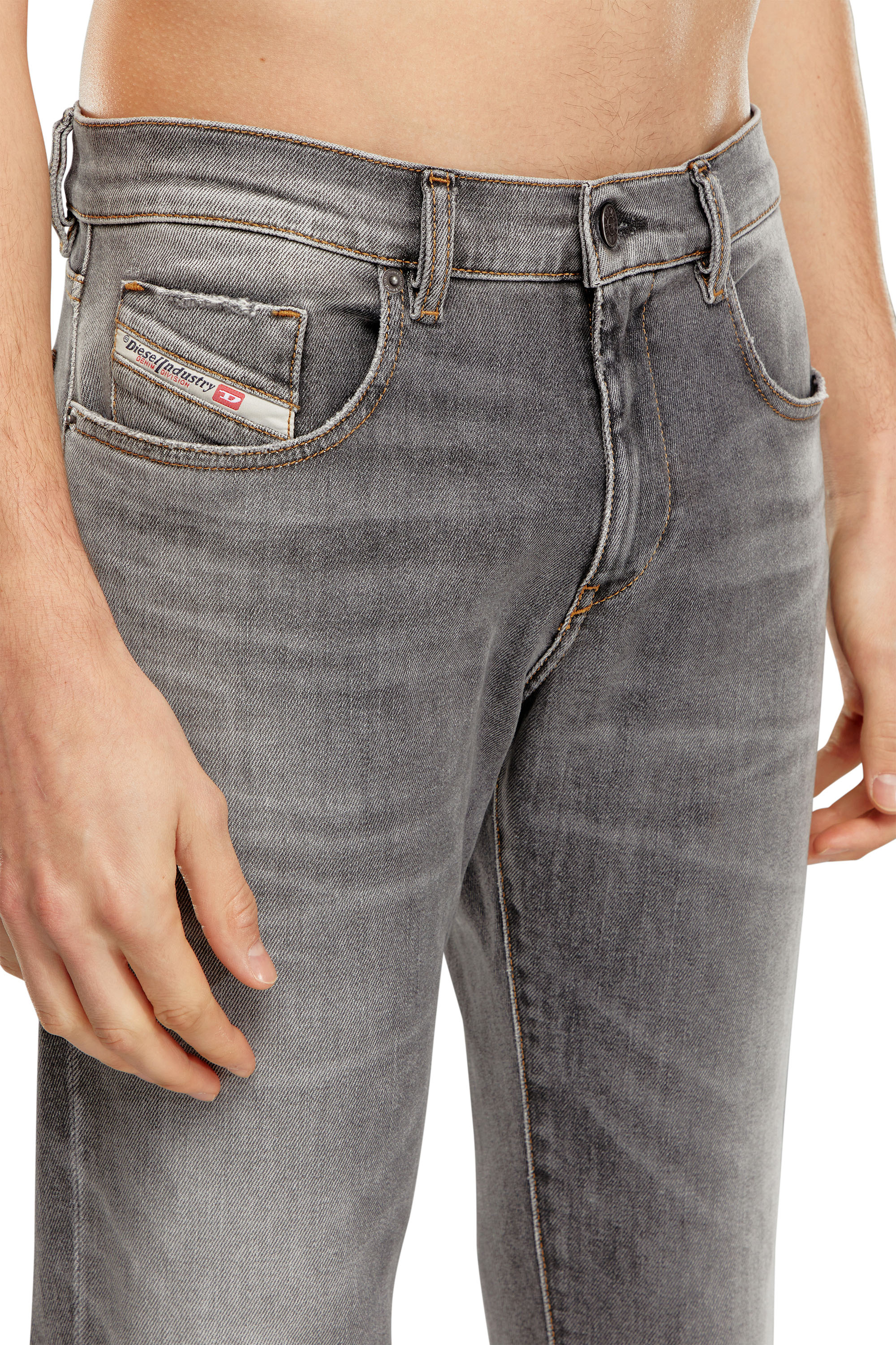 Diesel - Man Slim Jeans 2019 D-Strukt 09H44, Grey - Image 4