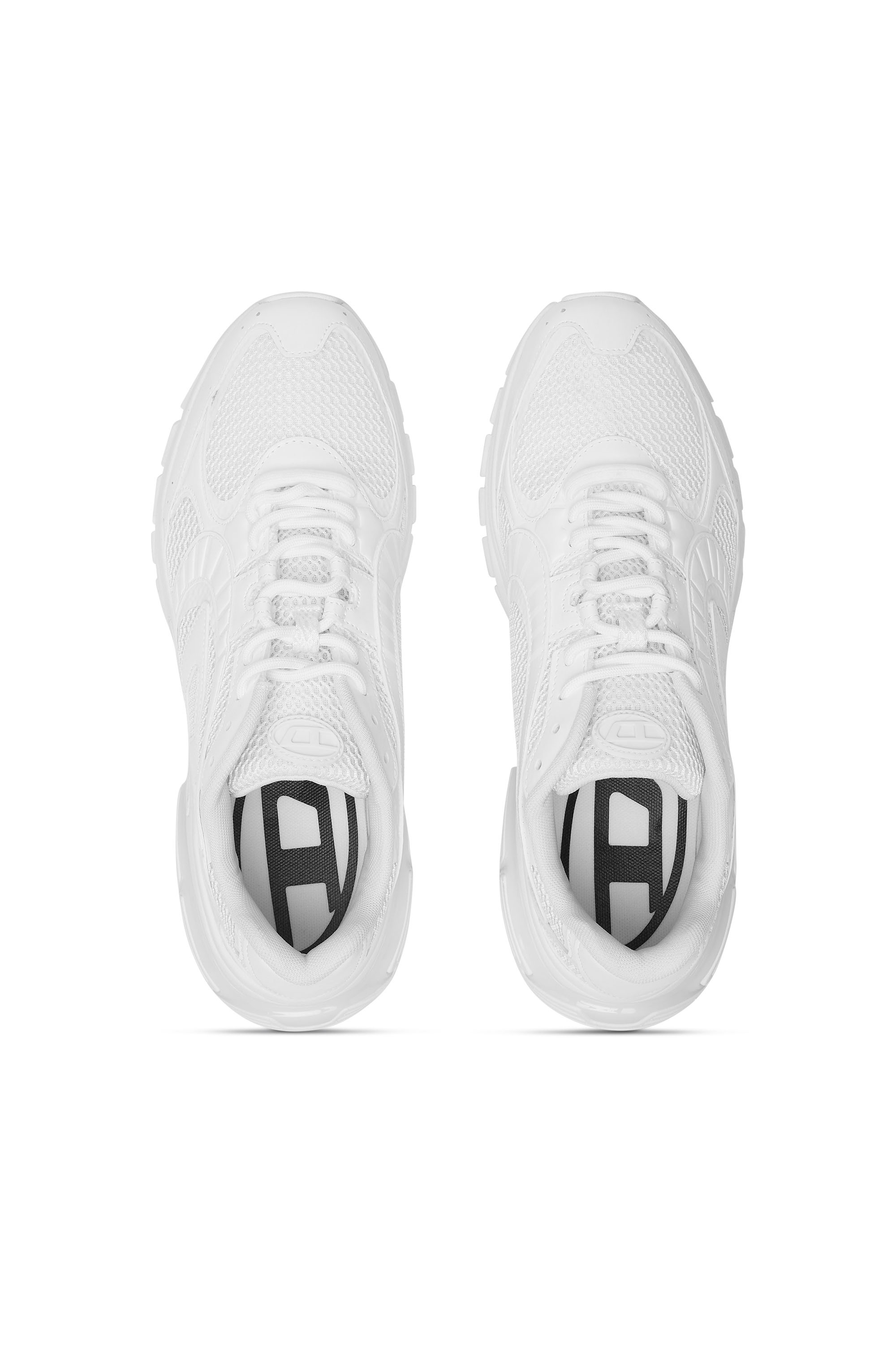 S-PRO-V-DENSE LOW, White Diesel - S-PRO-V-DENSE LOW, Man's S-Pro-V-Dense-Mesh sneakers with Oval D logo in White - 4