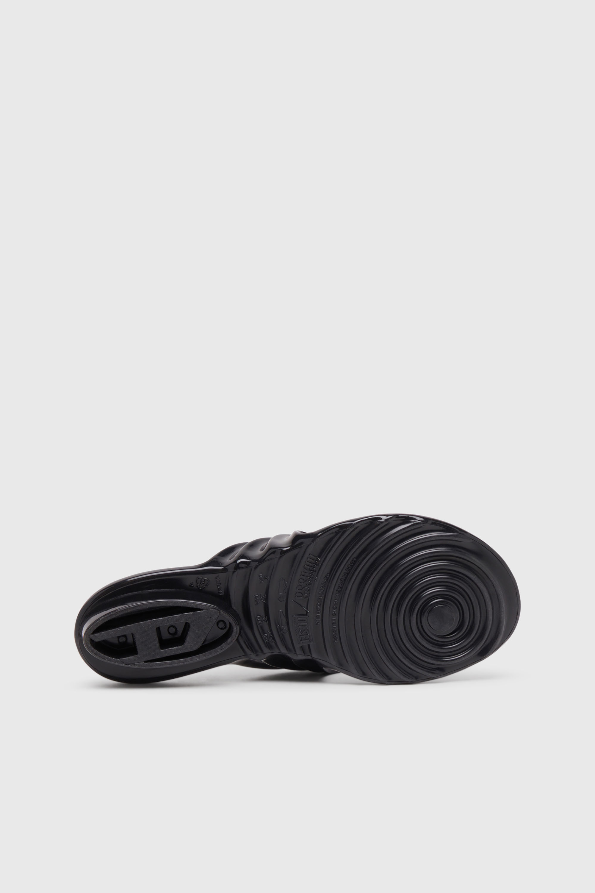 Diesel - MELISSA QUANTUM THONG, Woman's Sculptural flip-flops in Melflex&reg; in Black - 5