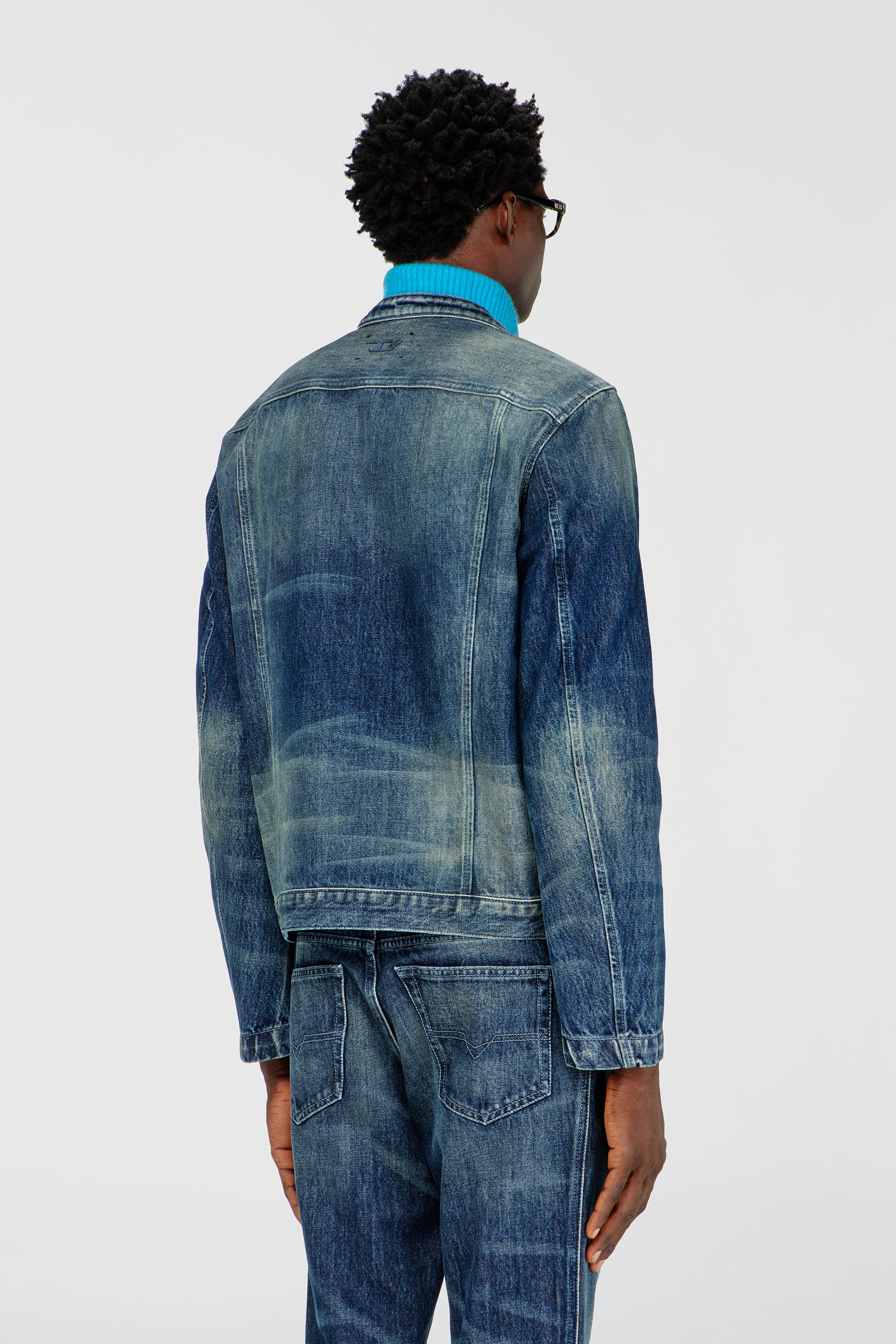 Diesel - D-GLORY-FSJ, Man's Jeans - in Medium blue - 4