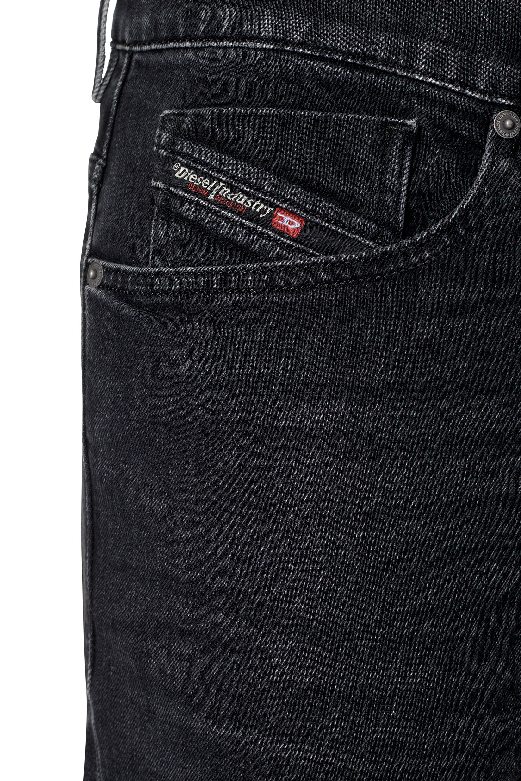 Diesel - Tapered Jeans 2005 D-Fining 09B83, Black/Dark grey - Image 3