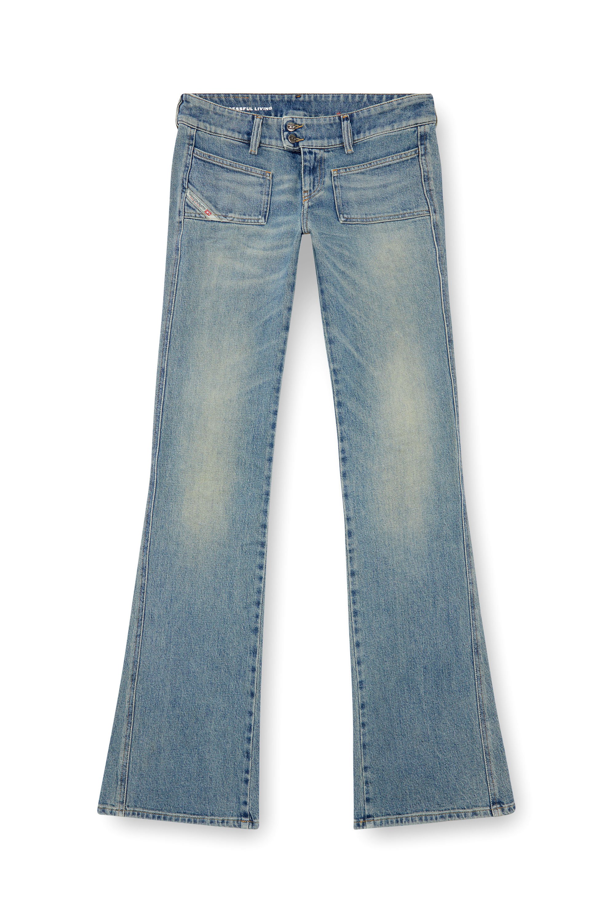 Diesel - Woman Bootcut and Flare Jeans D-Hush 09J55, Light Blue - Image 6