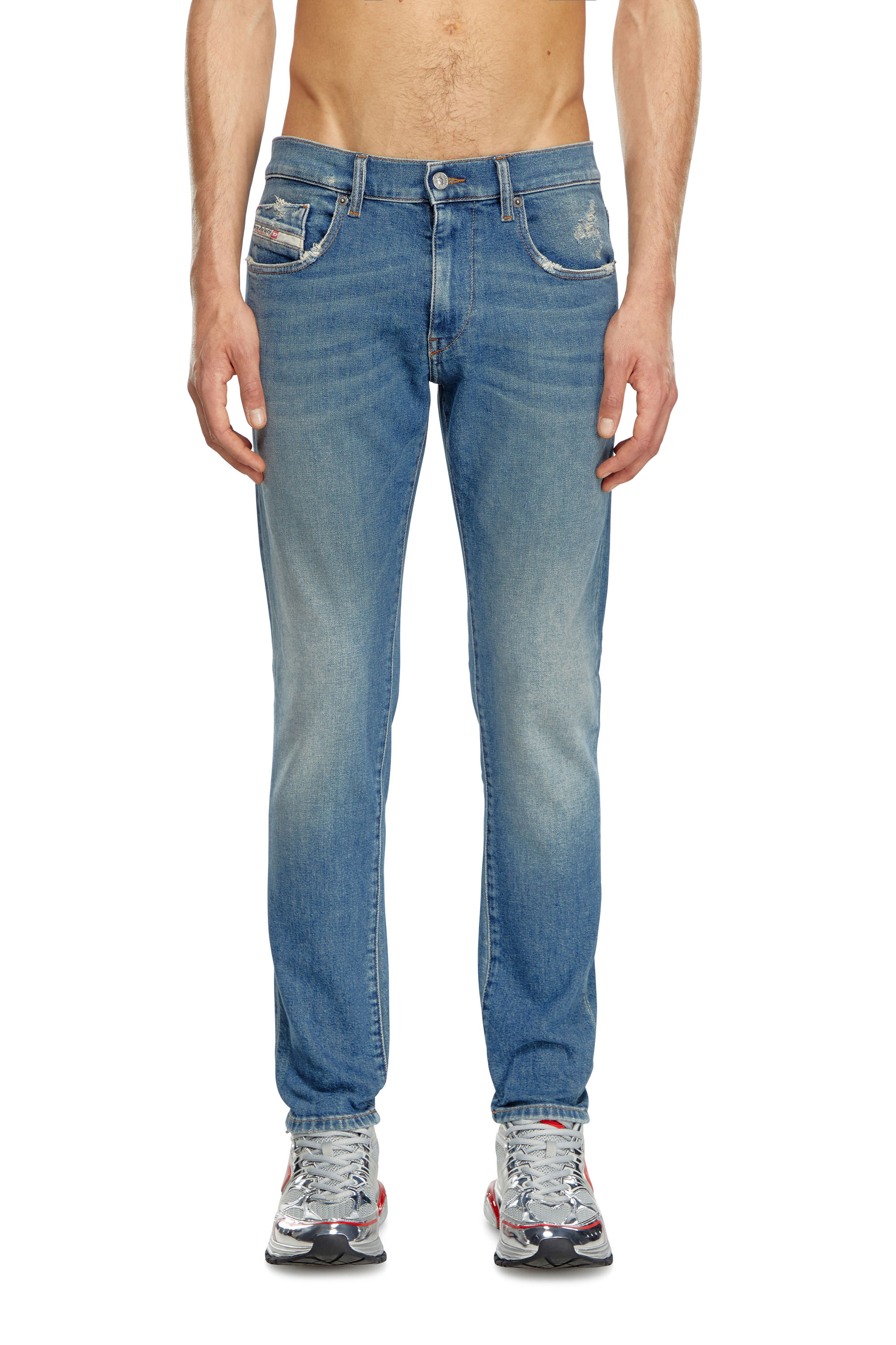 Diesel - Man Slim Jeans 2019 D-Strukt 0GRDG, Light Blue - Image 2