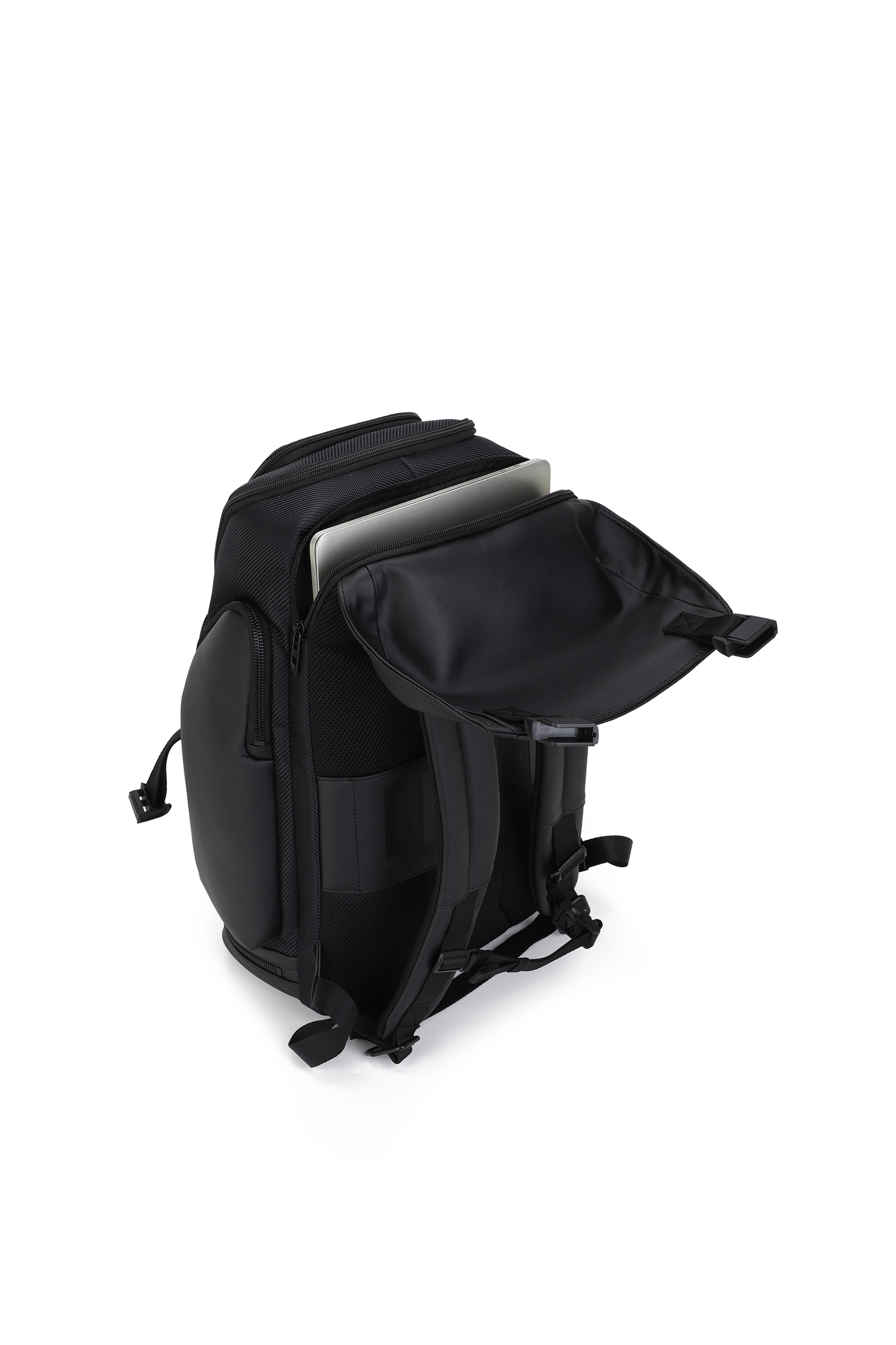 Diesel - DIESEL CARBON FIBER BACKPACK-BLACK  DSB0, Unisex's Functional business backpack in Black - 2