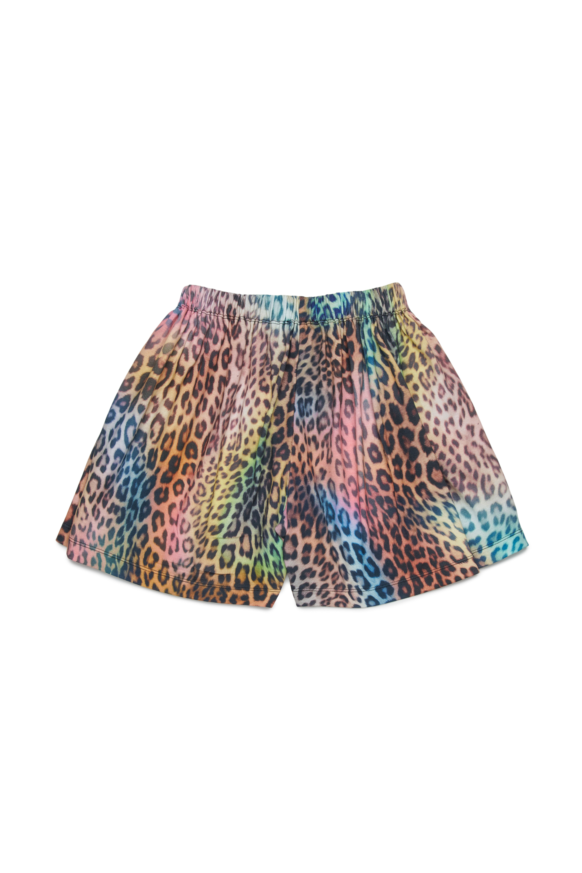 Diesel - MPLILY, Woman's Cotton shorts with multicolour animal print in Brown/Pink - 2